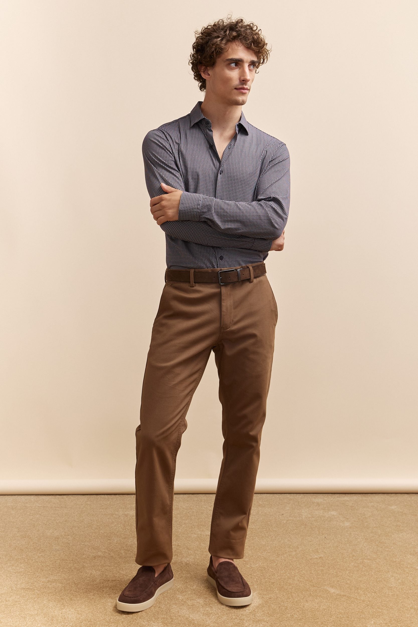 Chemise Extra-Ajustée imprimé micro motif