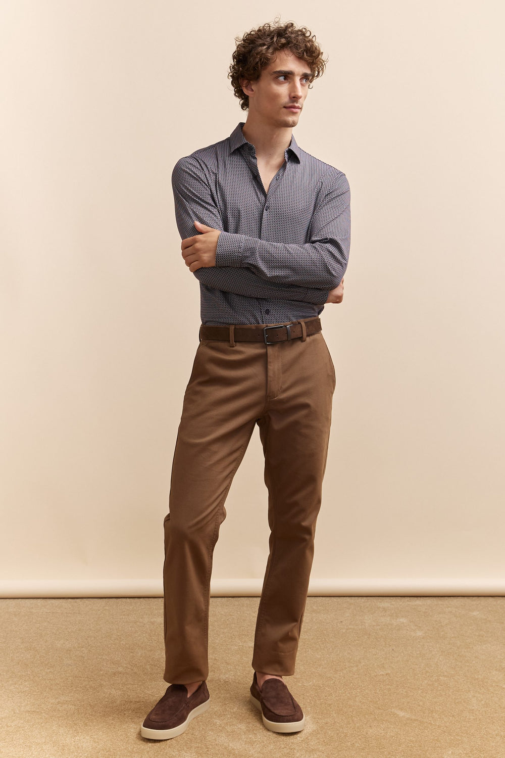 Chemise Extra-Ajustée imprimé micro motif