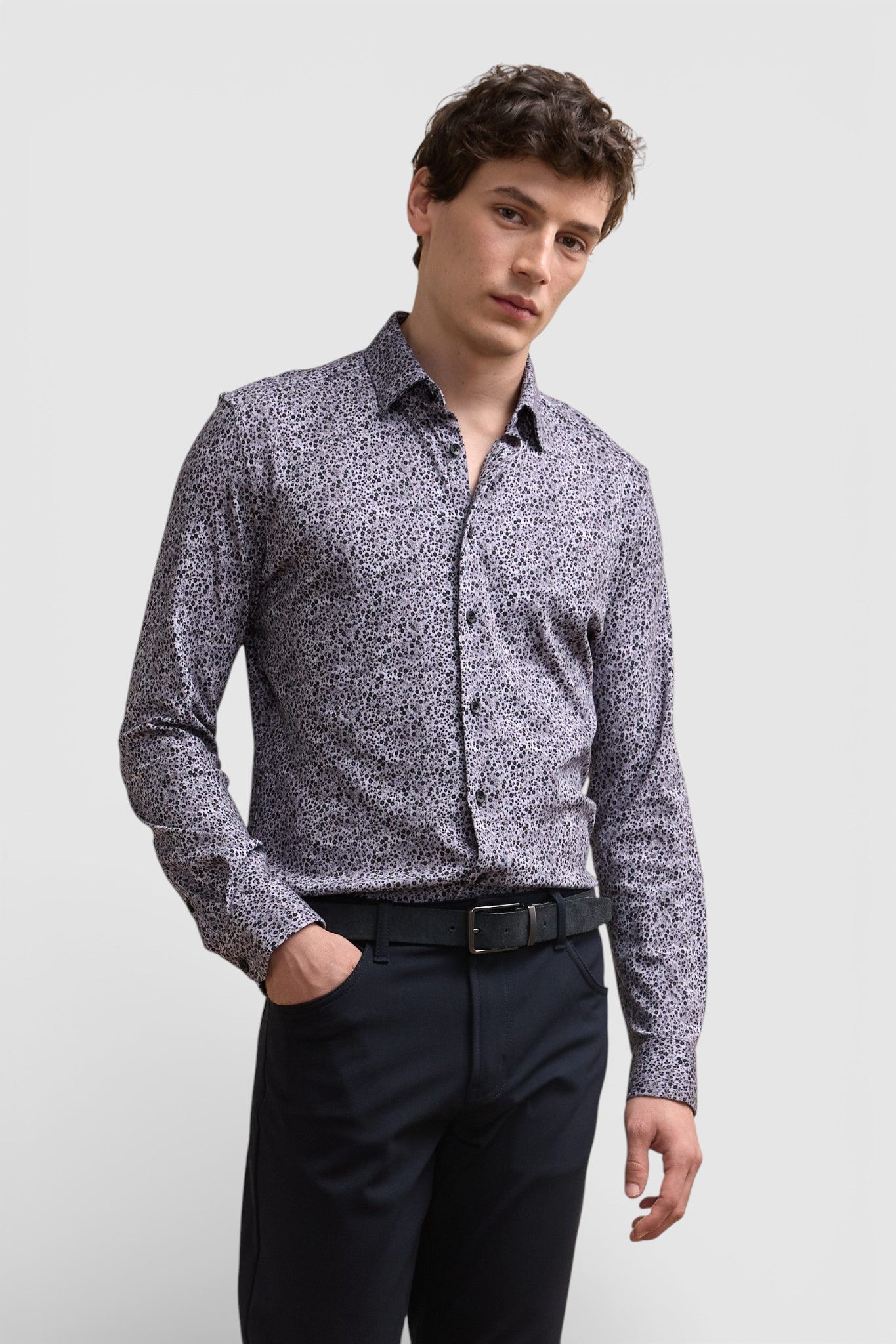 Chemise extra-ajustée en jersey