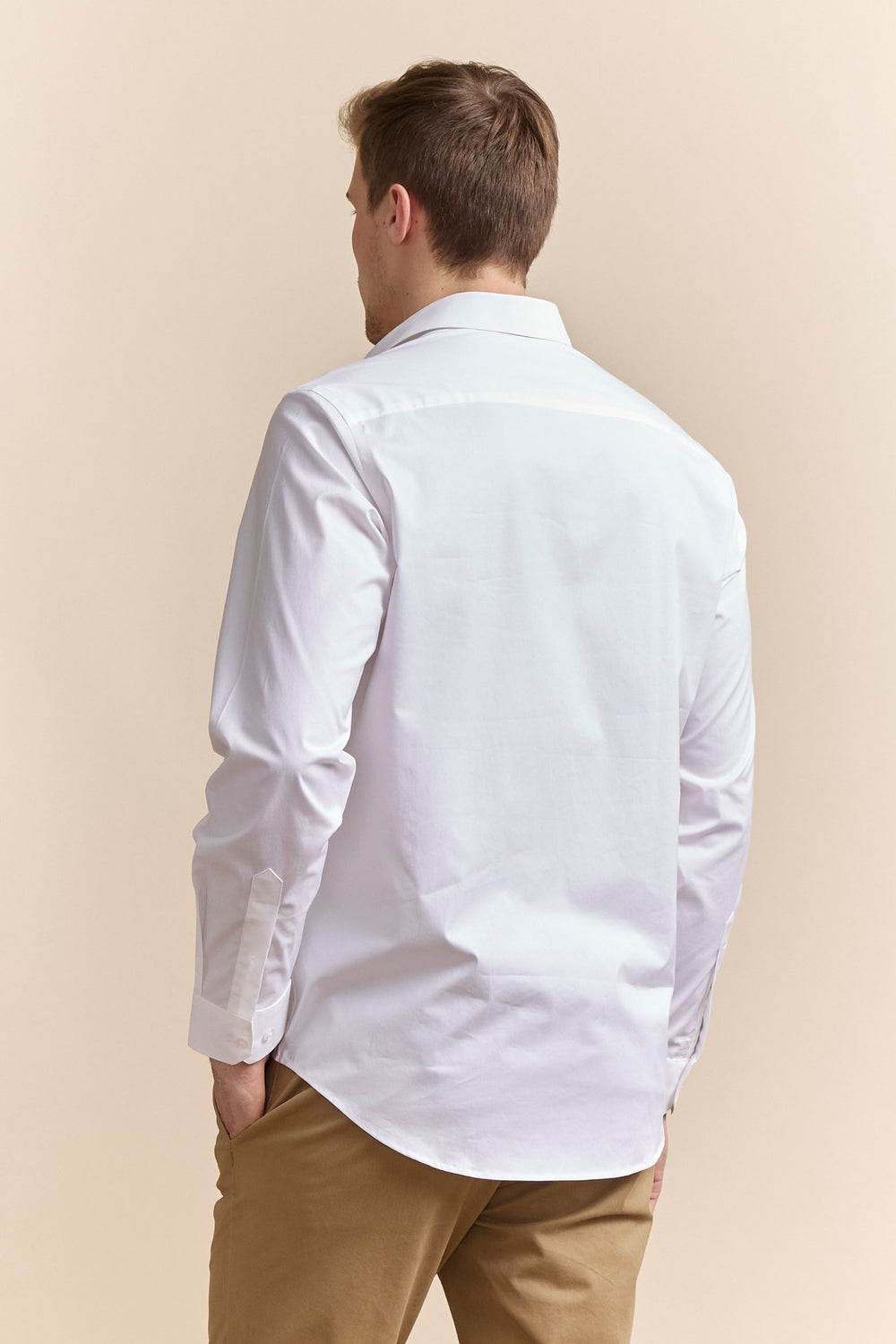 Chemise popeline extensible fit Semi-Ajustée