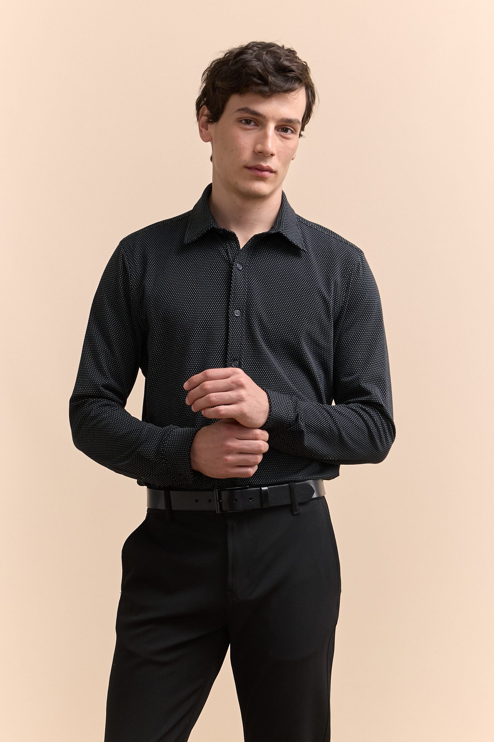 Chemise de jersey deux tons