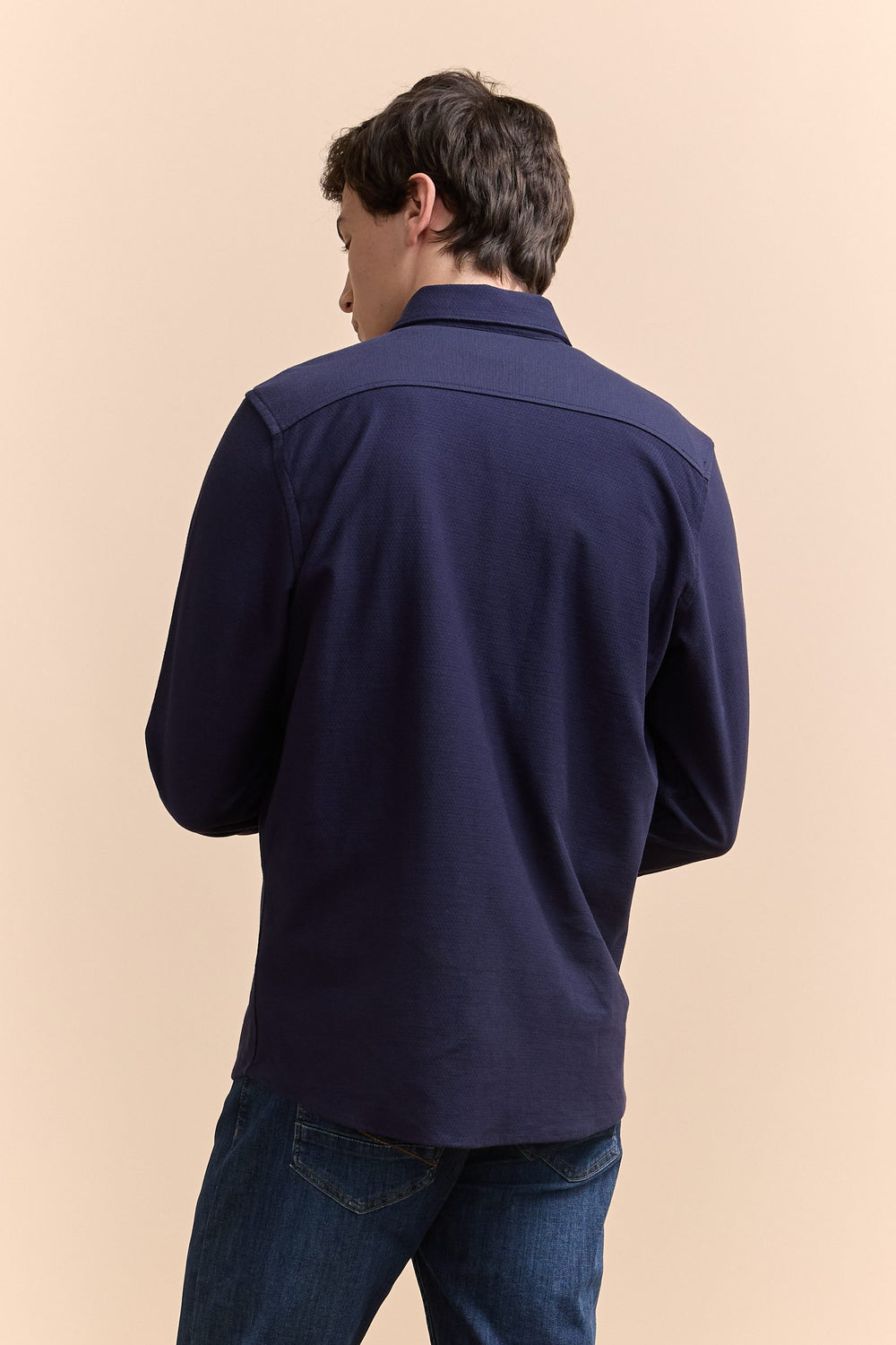 Chemise fit Ajusté en jersey texturé