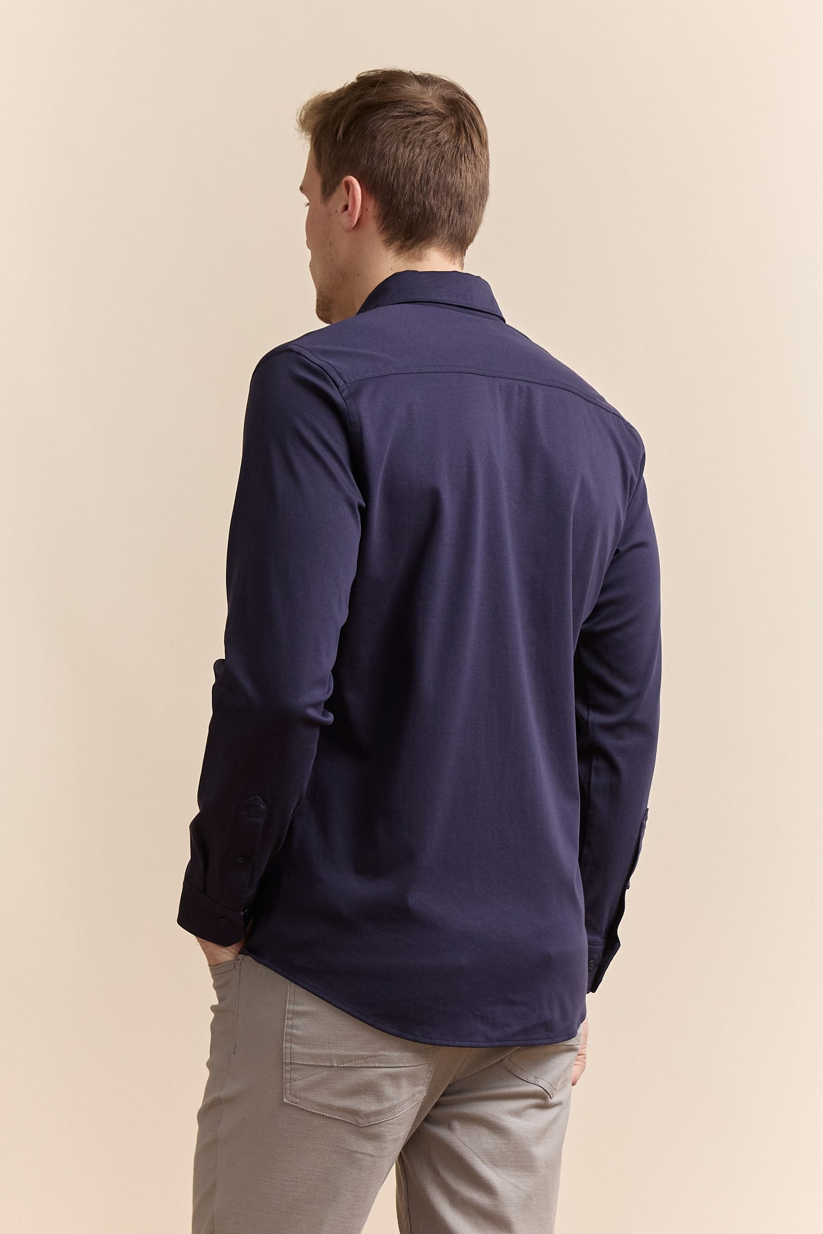 Chemise Extra-ajustée en jersey coton mercerisé