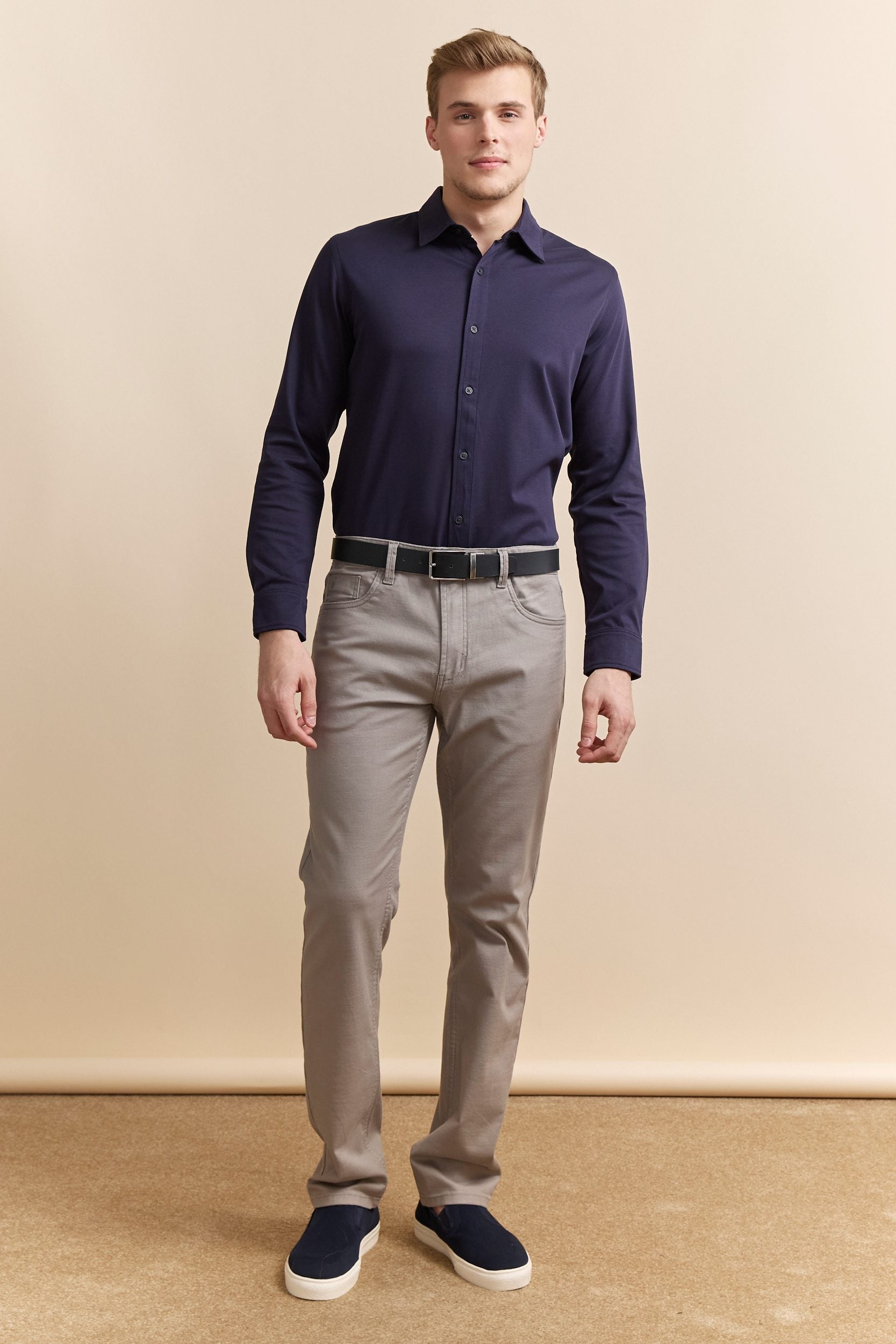 Chemise Extra-ajustée en jersey coton mercerisé