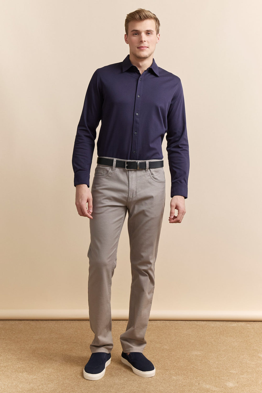 Chemise Extra-ajustée en jersey coton mercerisé