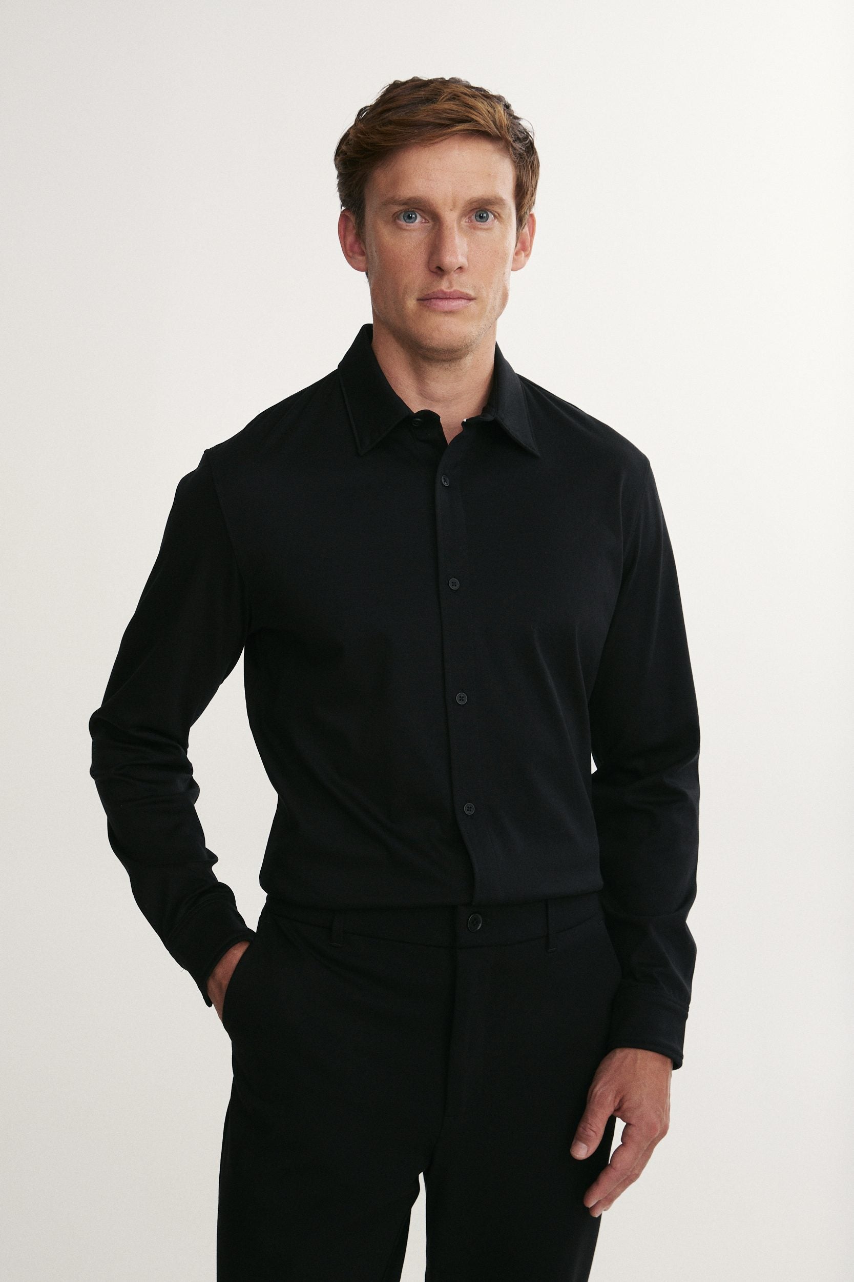 Mercerized cotton jersey shirt