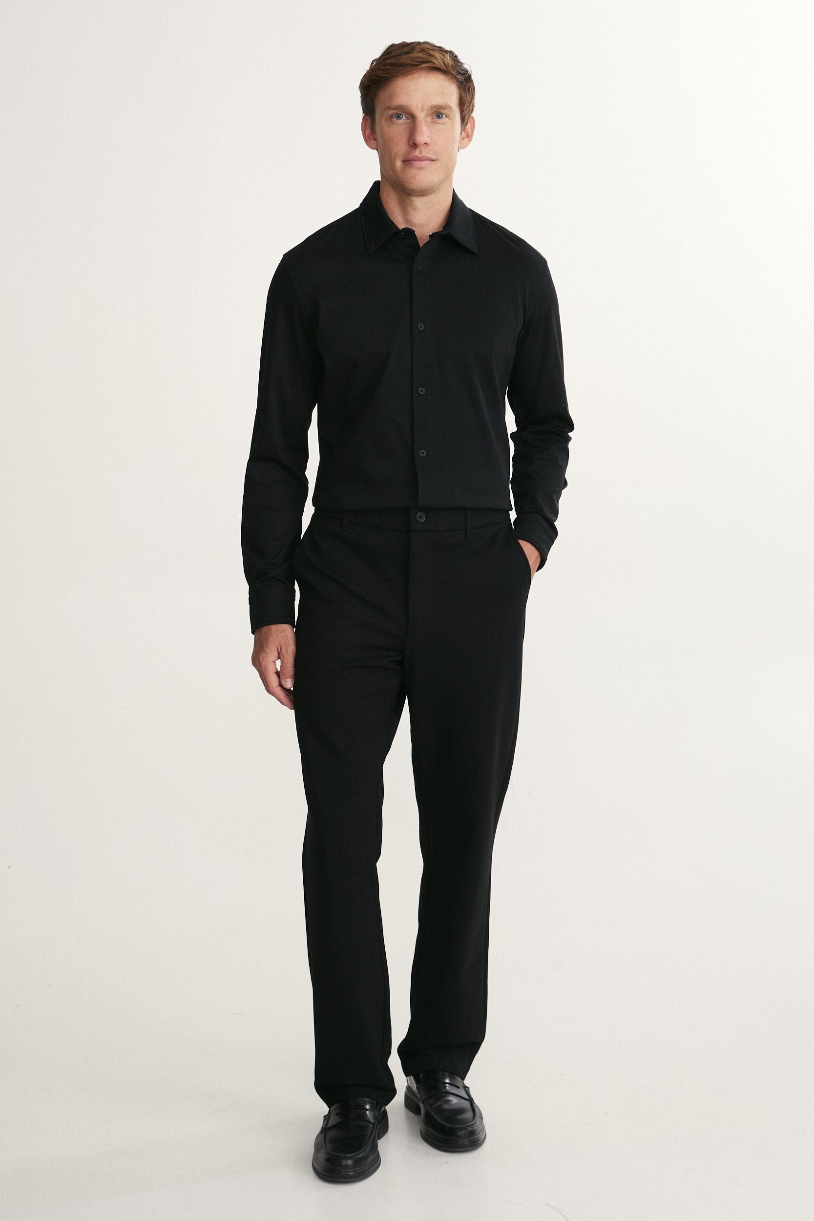 Mercerized cotton jersey shirt