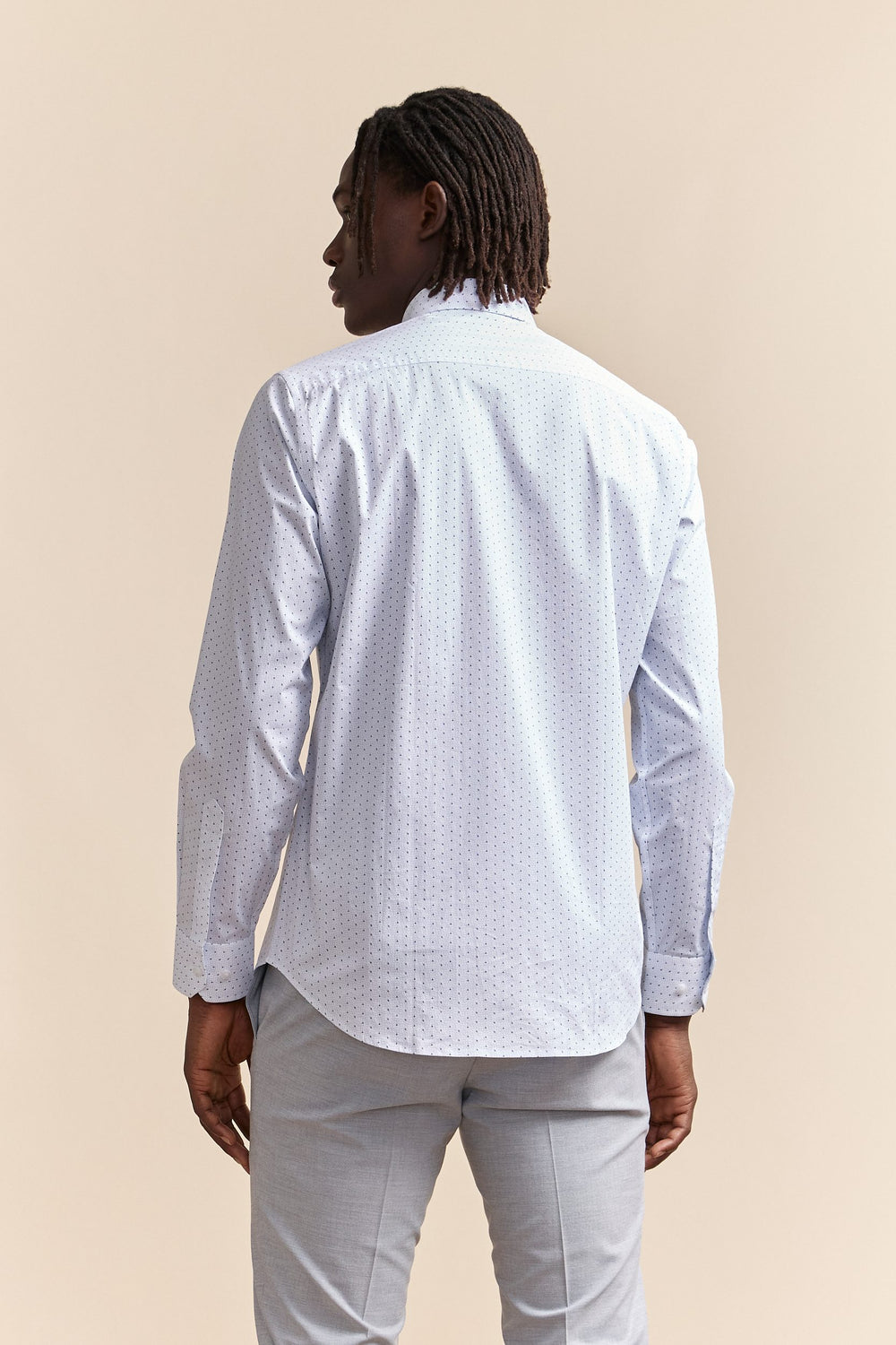 Chemise extensible à micro motifs