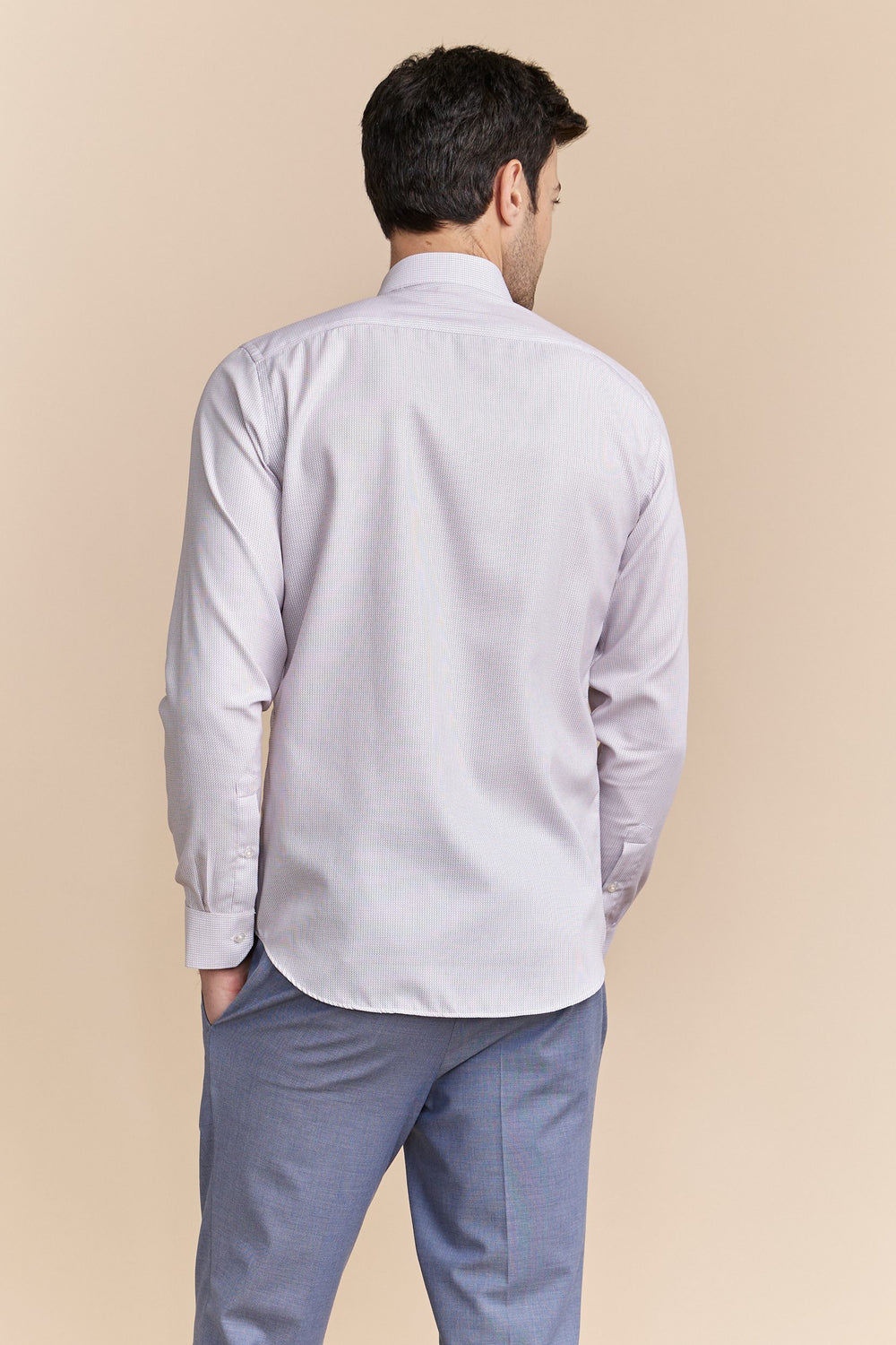Chemise micro carreaux sans repassage