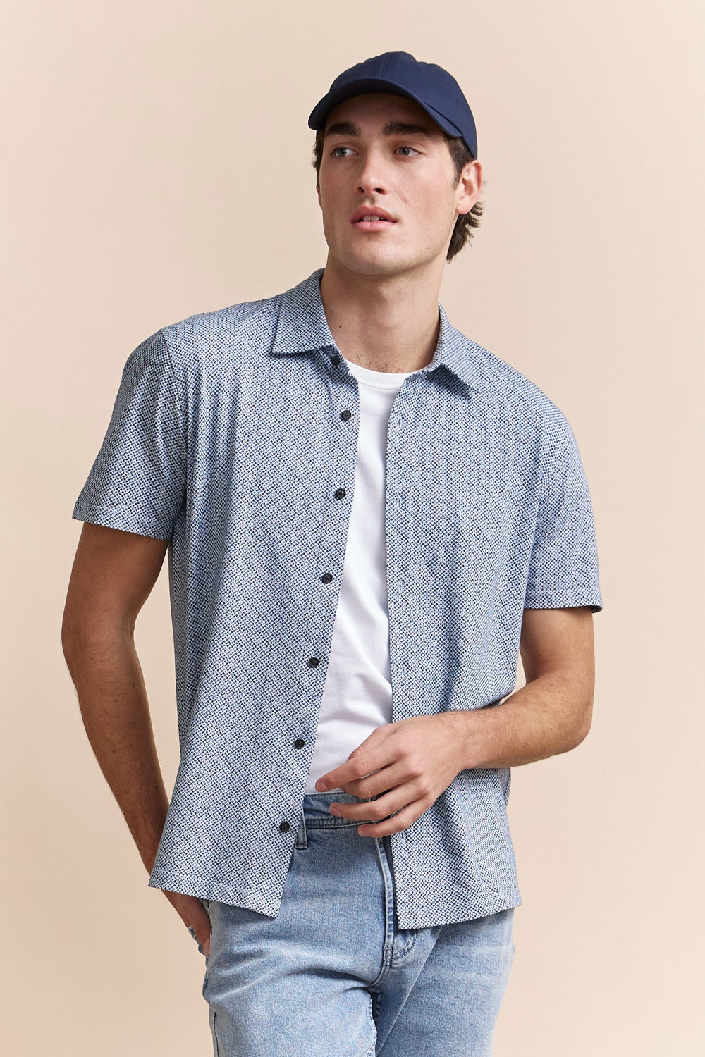 Chemise en jersey avec imprimés