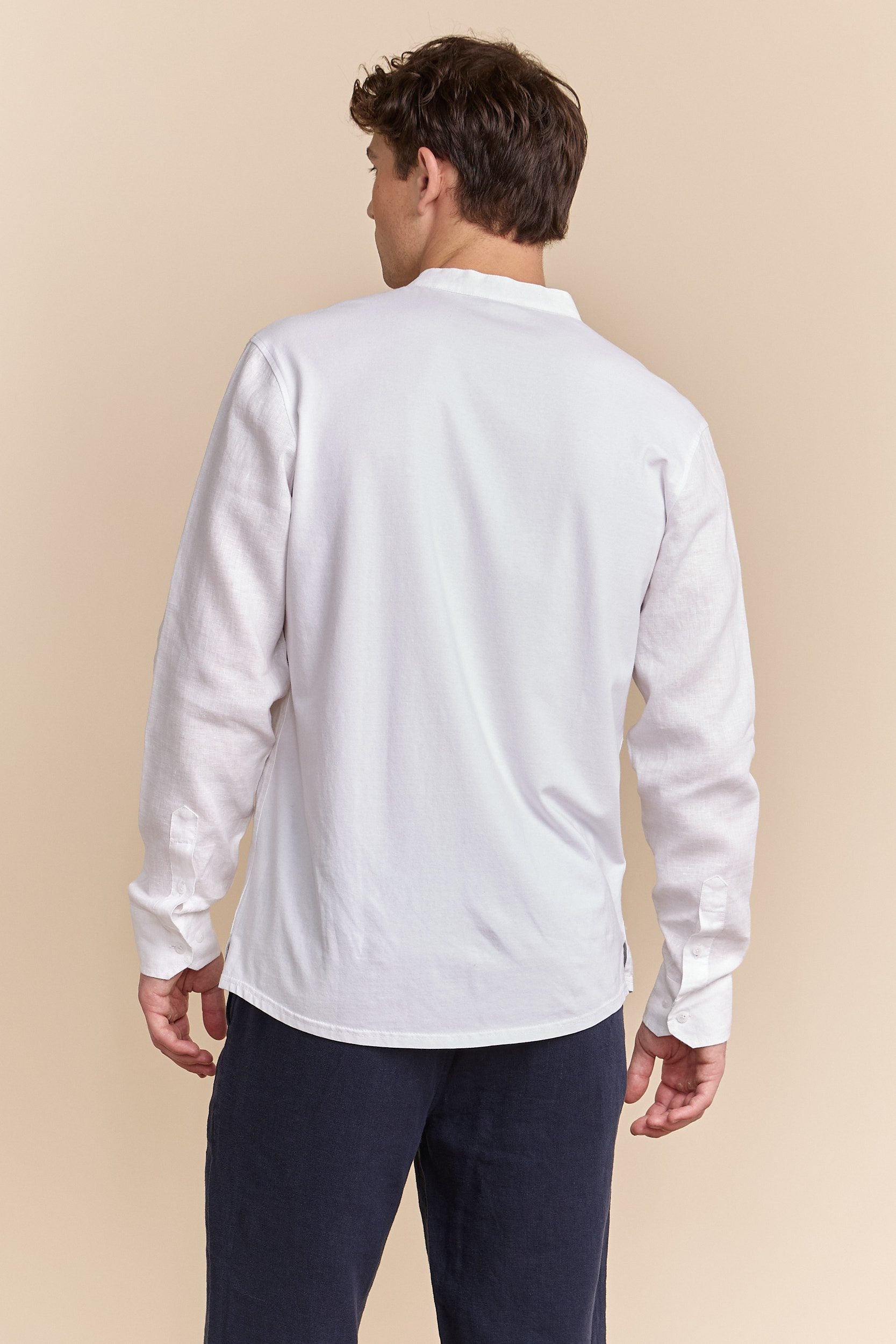 Mao collar shirt