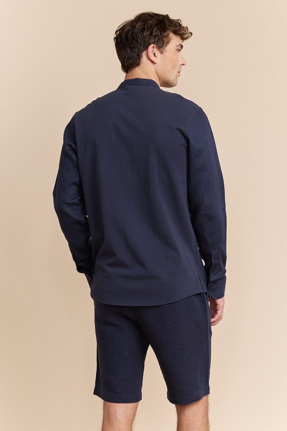 Mao collar shirt
