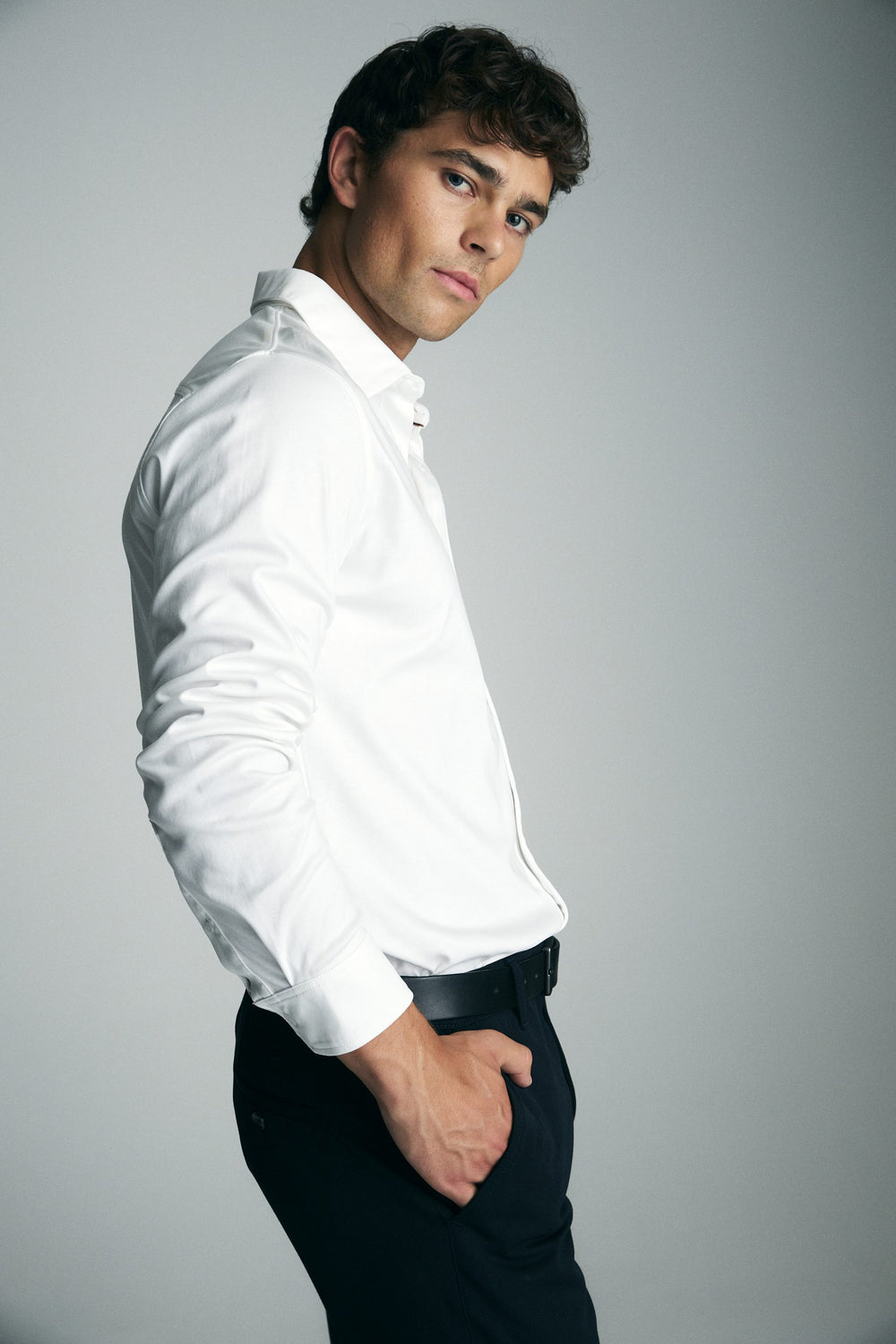 Chemise Extra-ajustée en jersey coton mercerisé