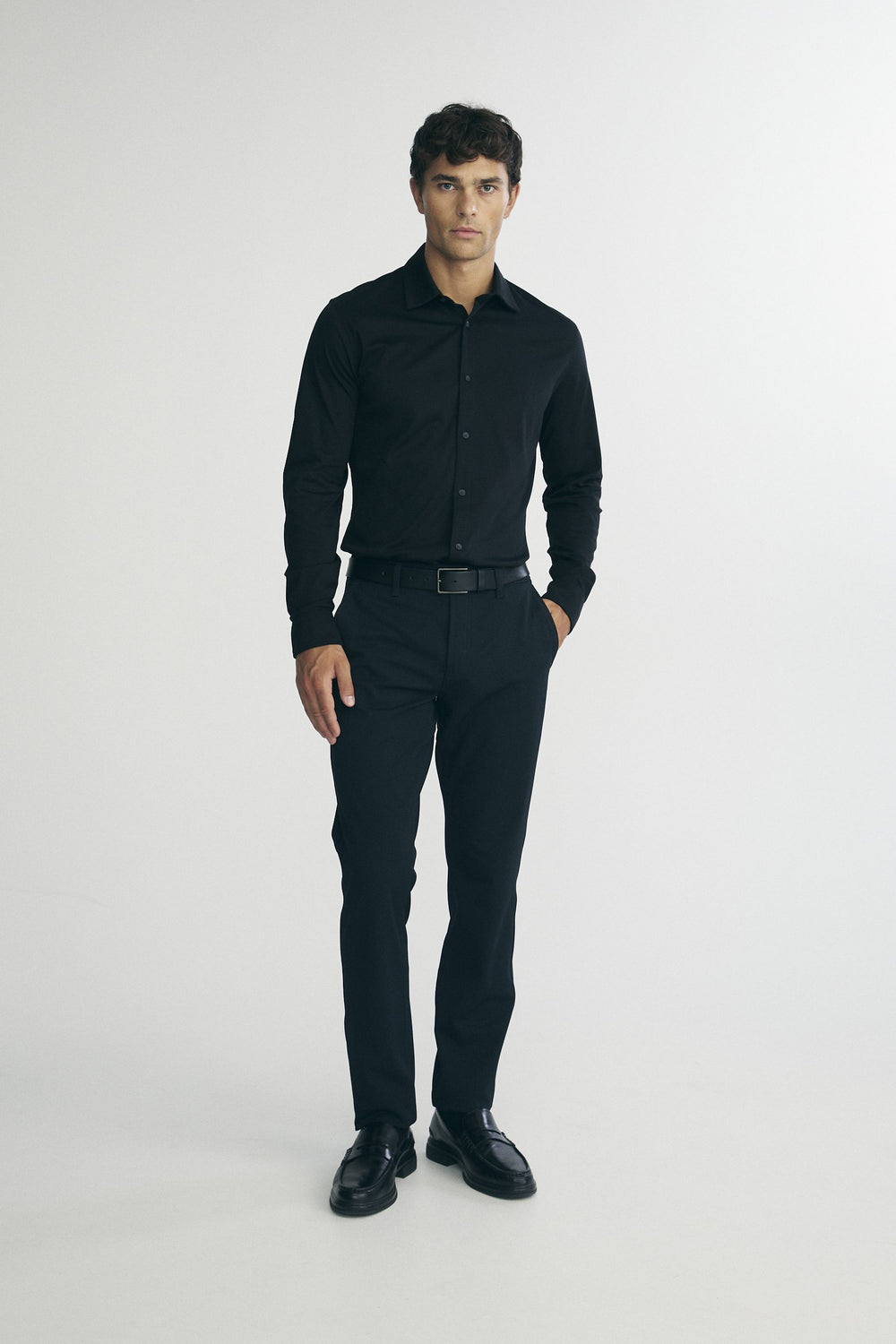Chemise Extra-ajustée en jersey coton mercerisé