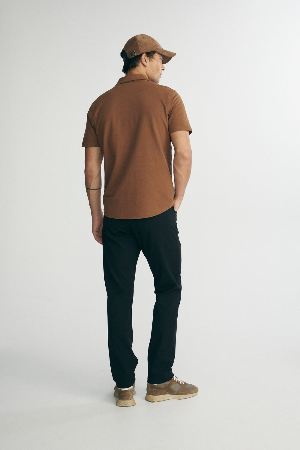 Short sleeves pique shirt