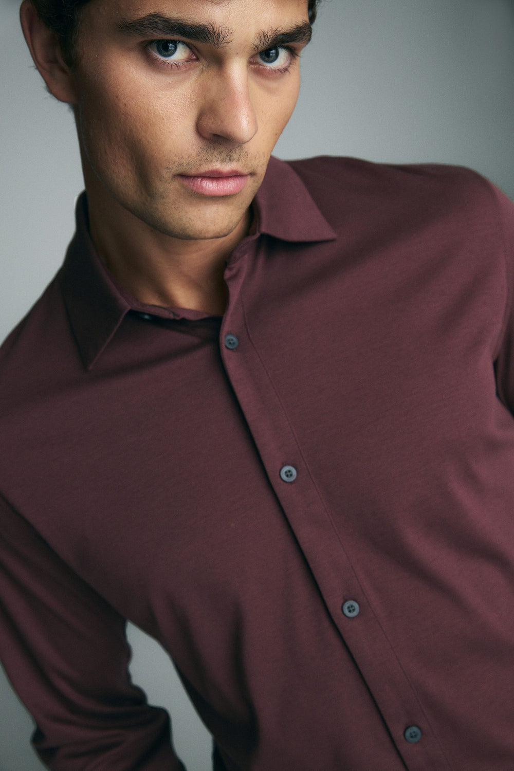 Chemise en coton mercerisé