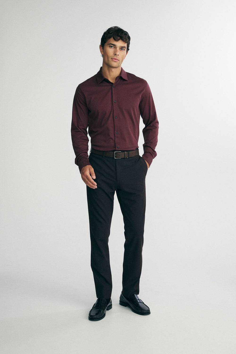 Chemise en coton mercerisé