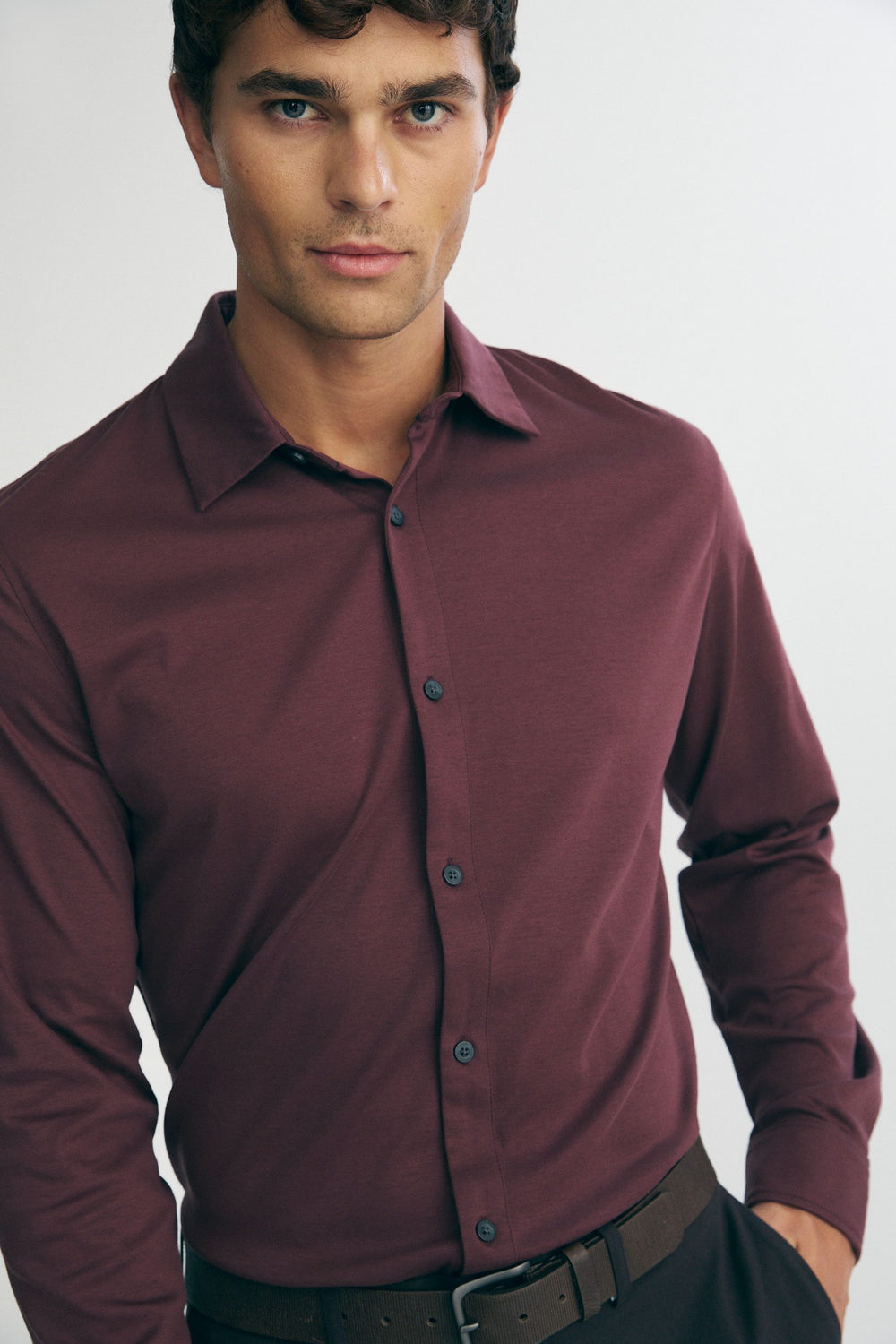 Chemise en coton mercerisé