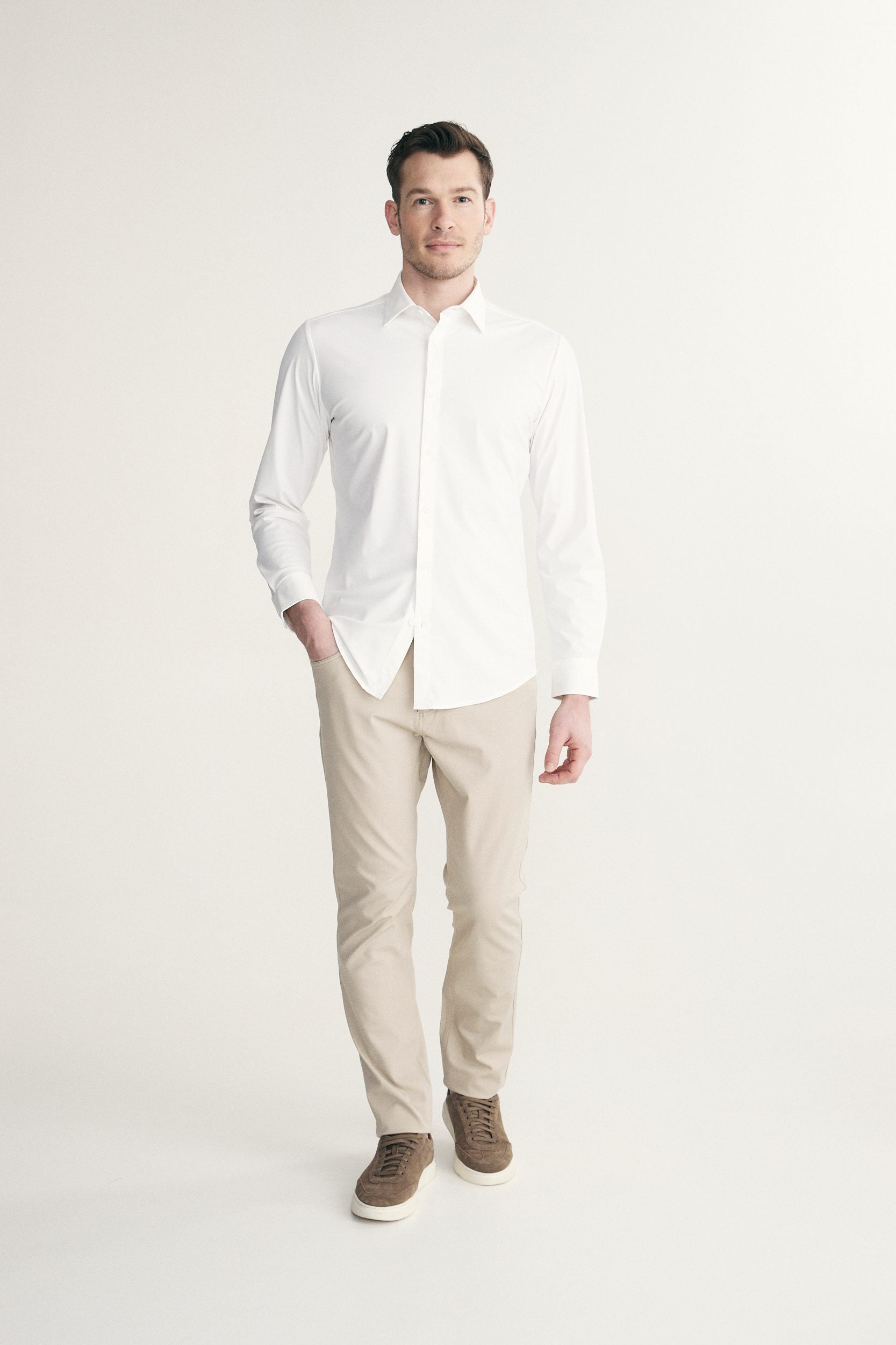 Stretch jersey shirt