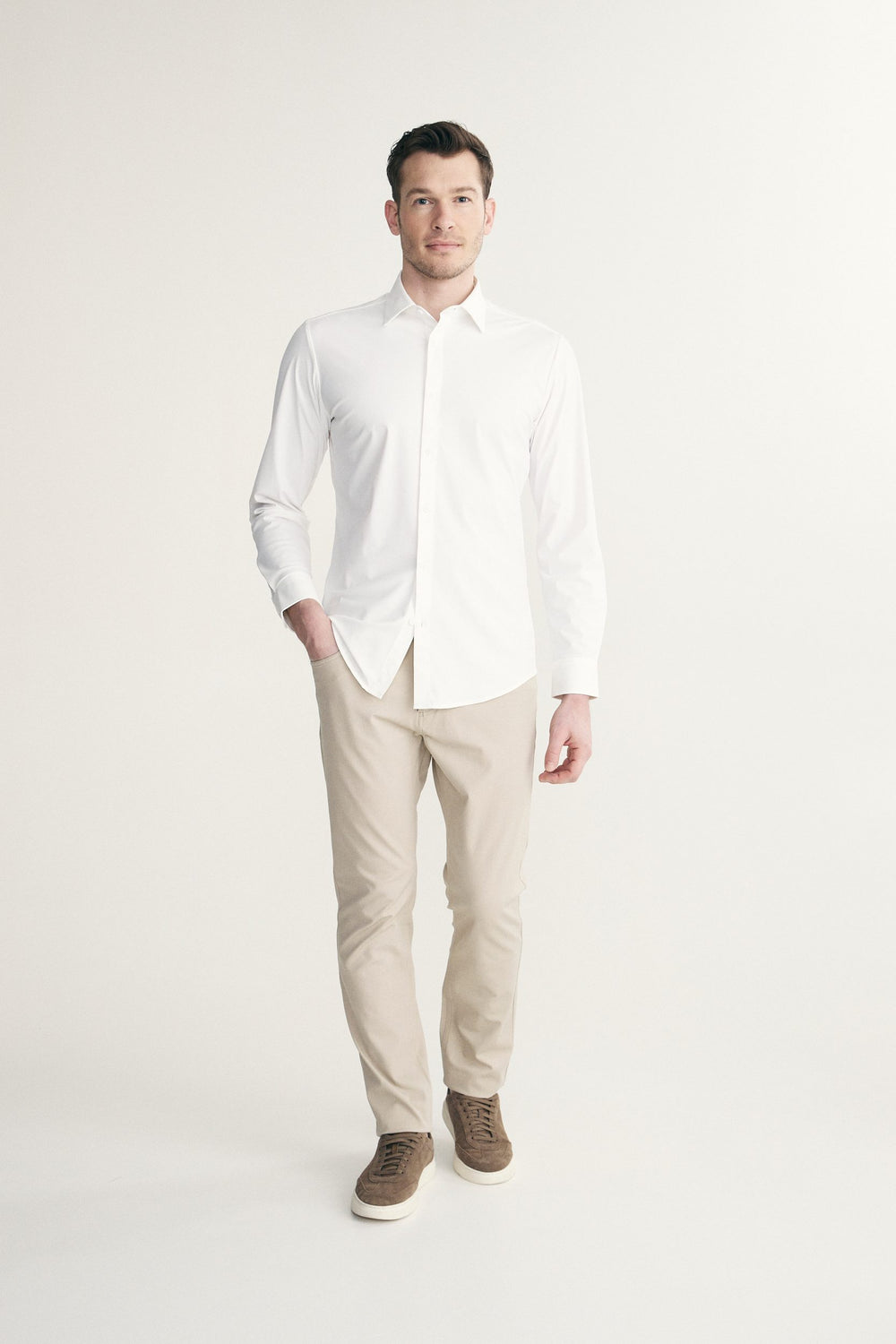 Stretch jersey shirt