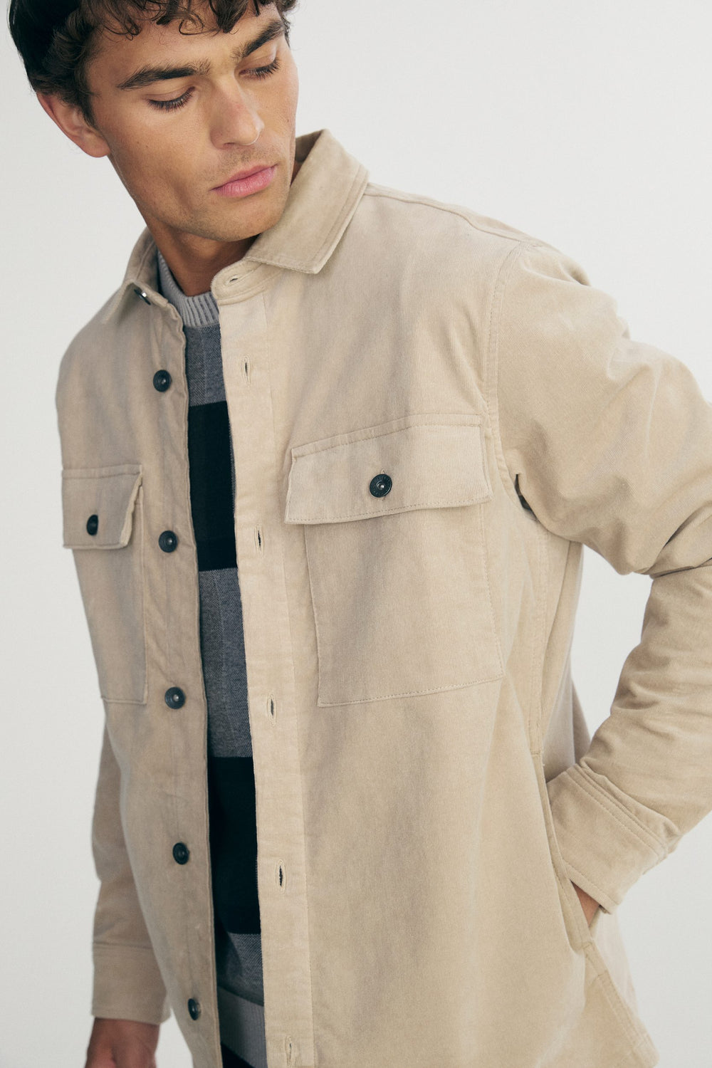 Corduroy overshirt