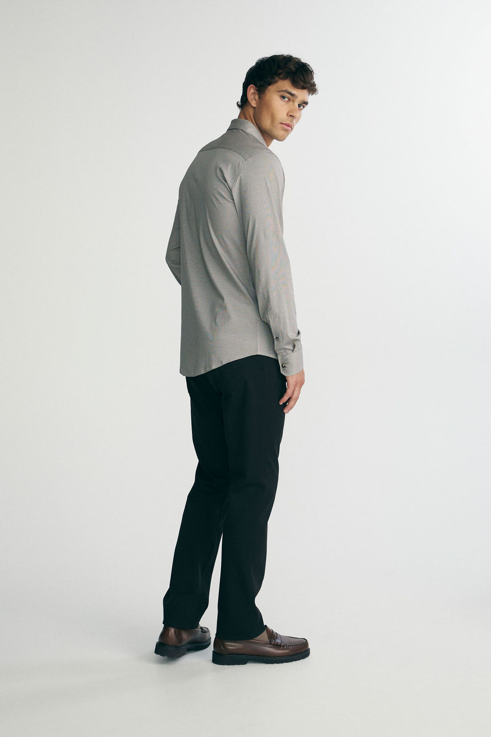 Micro pattern printed shirt