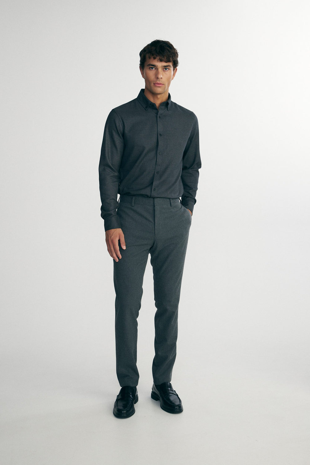 Flannel-effect shirt