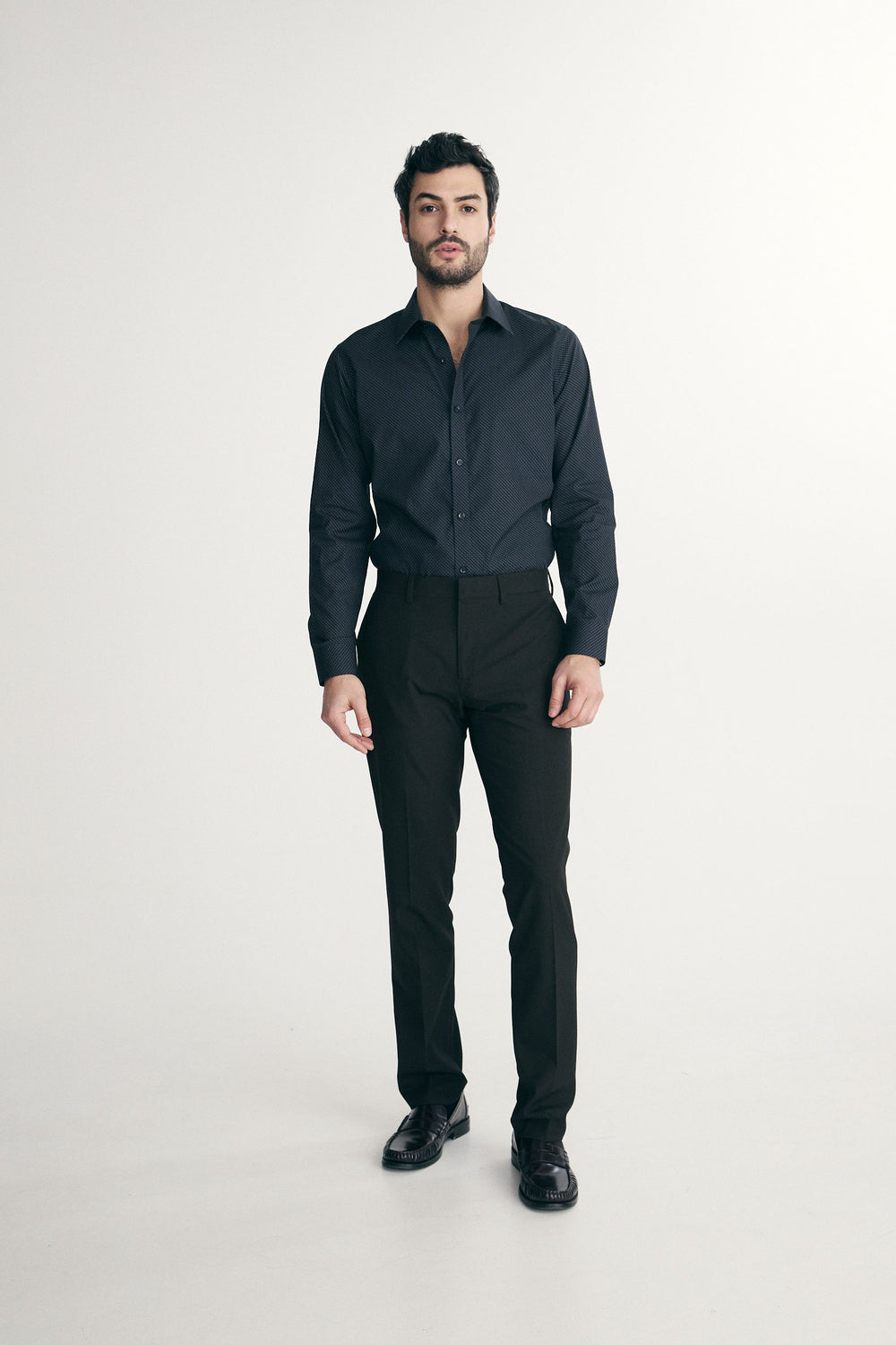 Chemise ajustée sans repassage