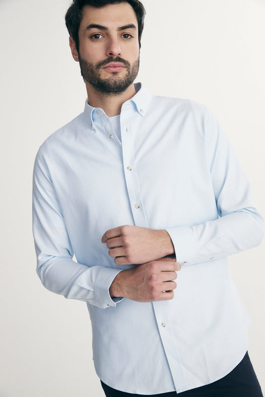 Chemise à manches courtes en coton gaufré pour homme, couleur unie, avec poches, idéale pour le Chemise à manches courtes en coton gaufré pour homme, couleur unie, avec poches, idéale pour le