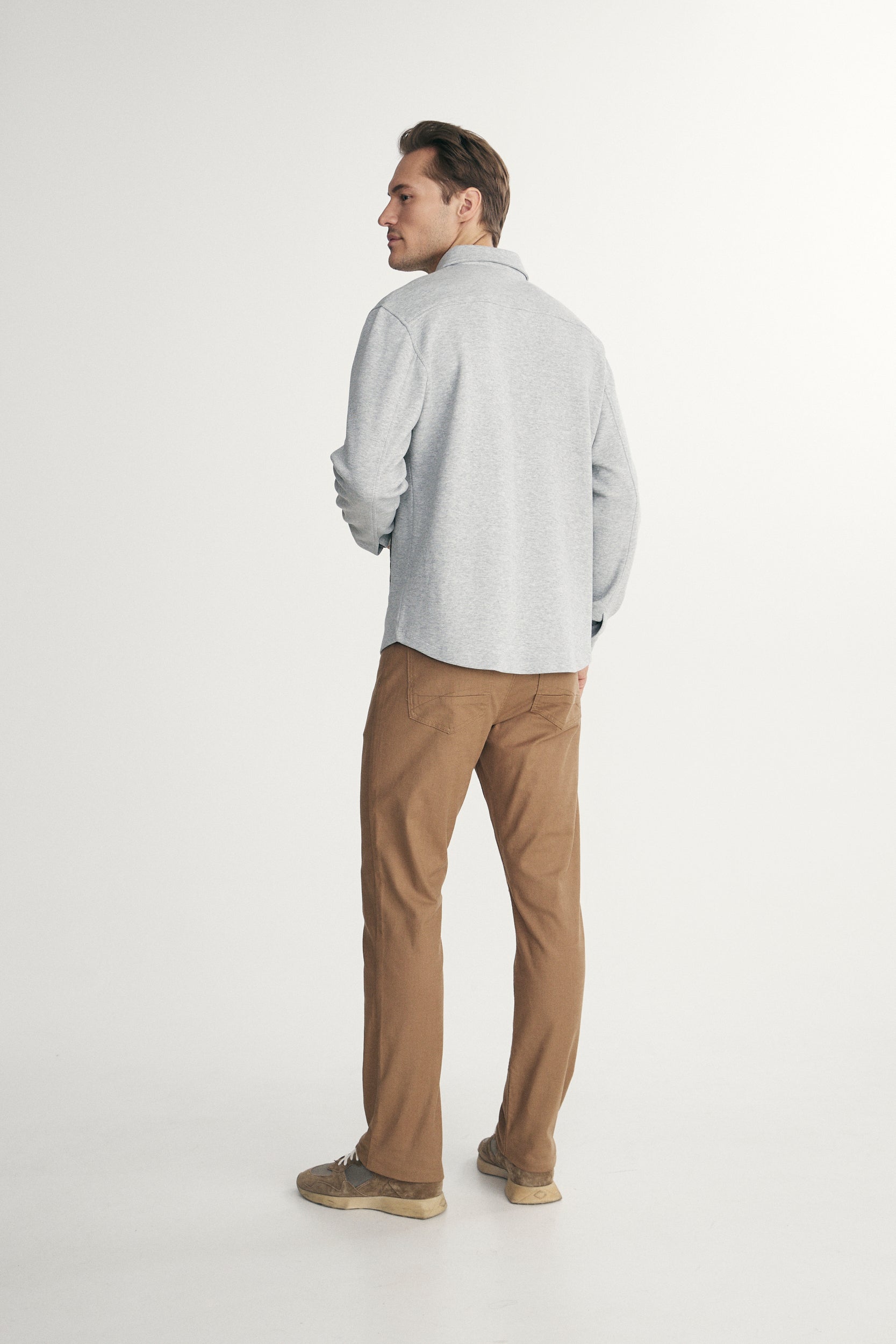 Surchemise avec détails de faux suède