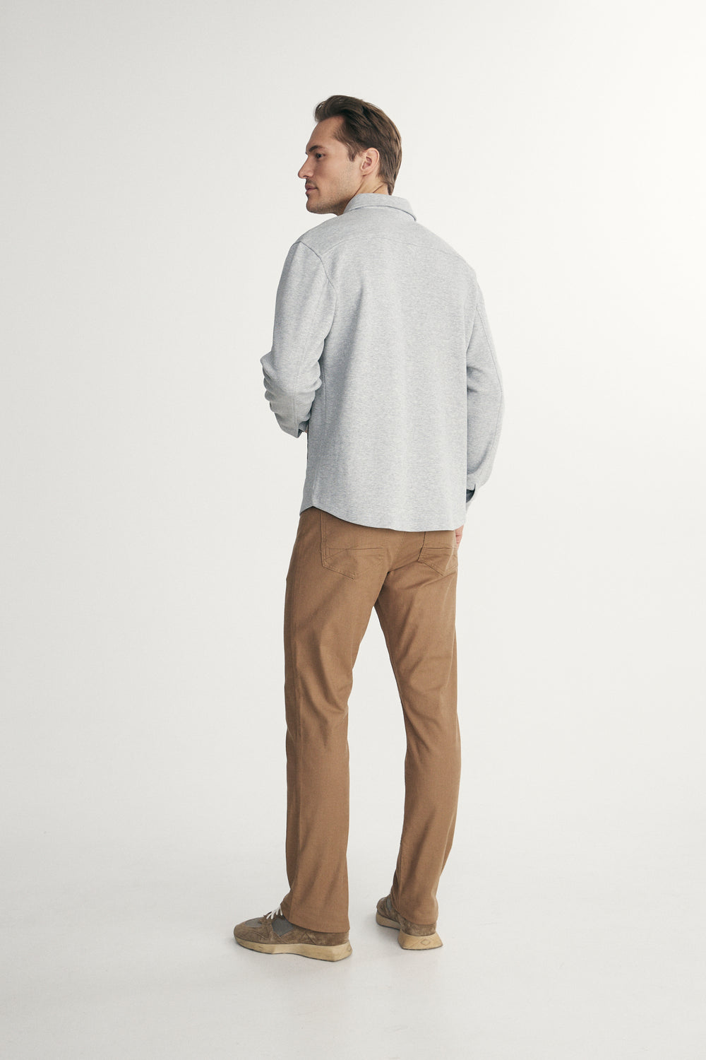 Surchemise avec détails de faux suède