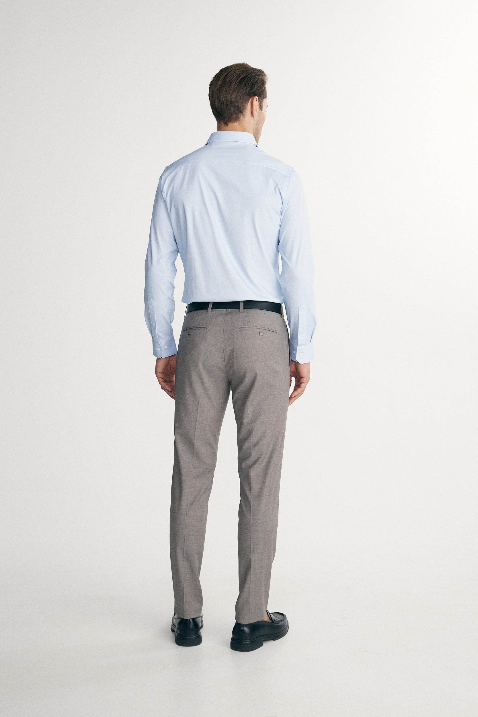 Micro pattern extra-fitted shirt