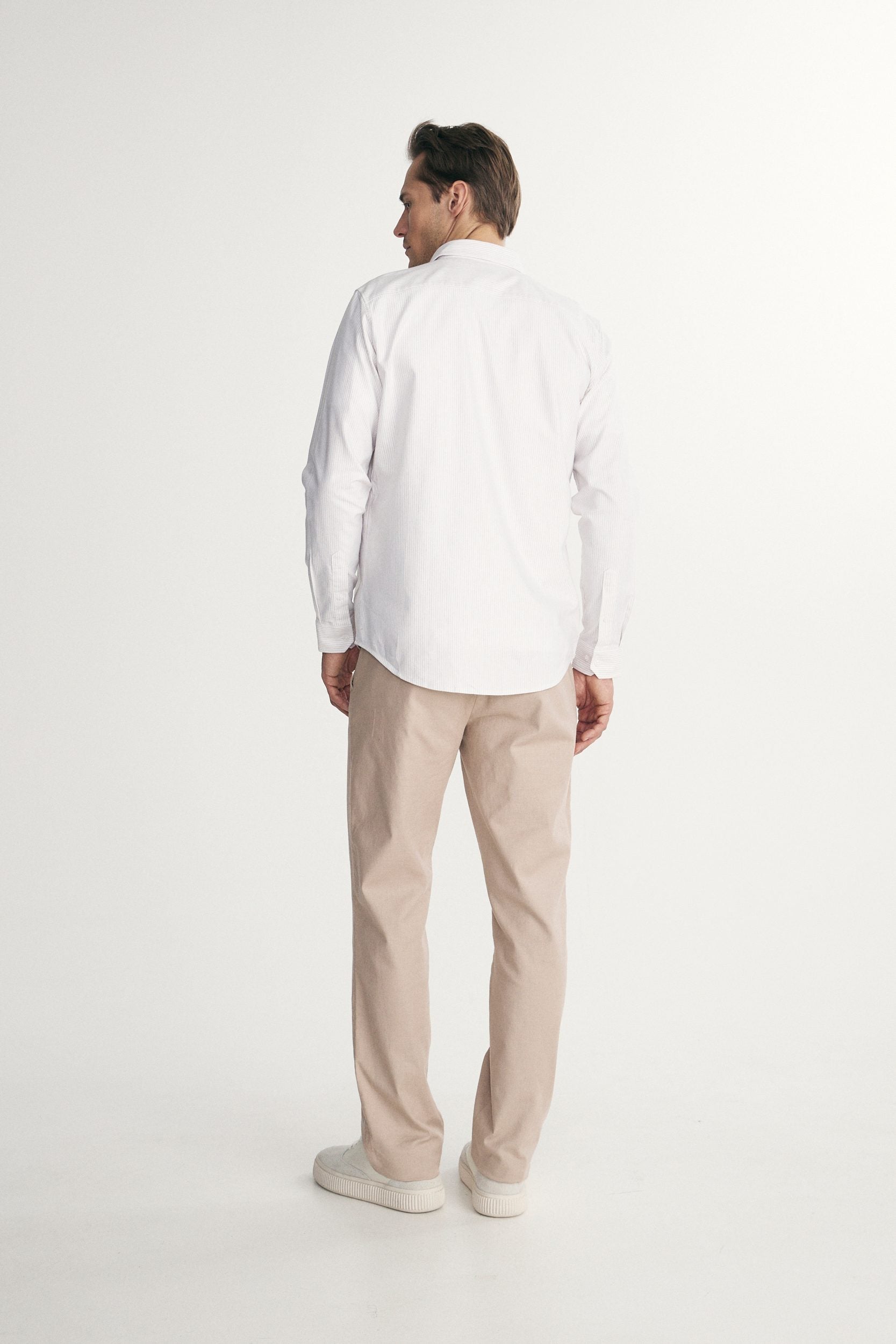 Semi-fitted stripe shirt