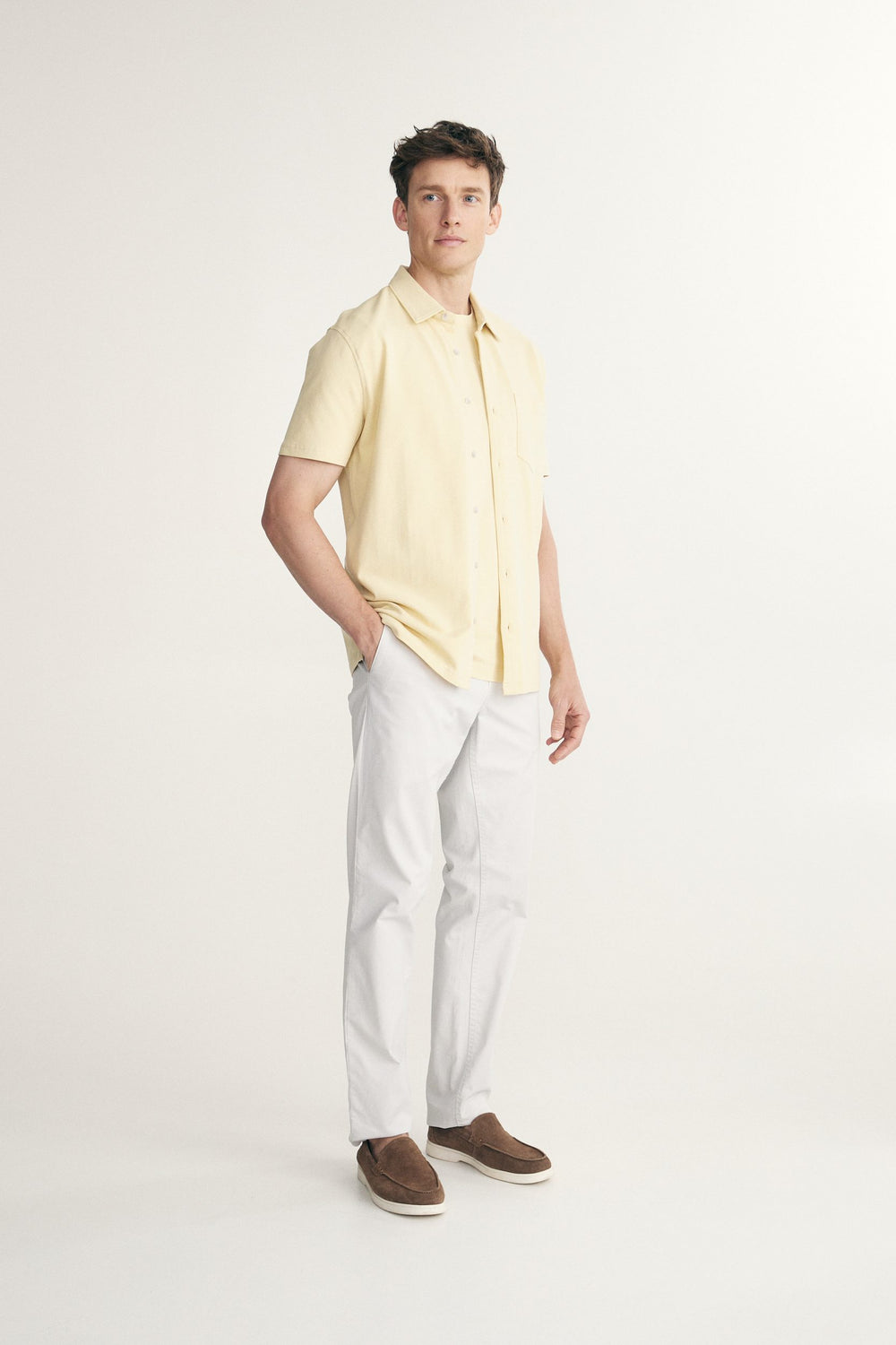 Chemise en piqué manches courtes