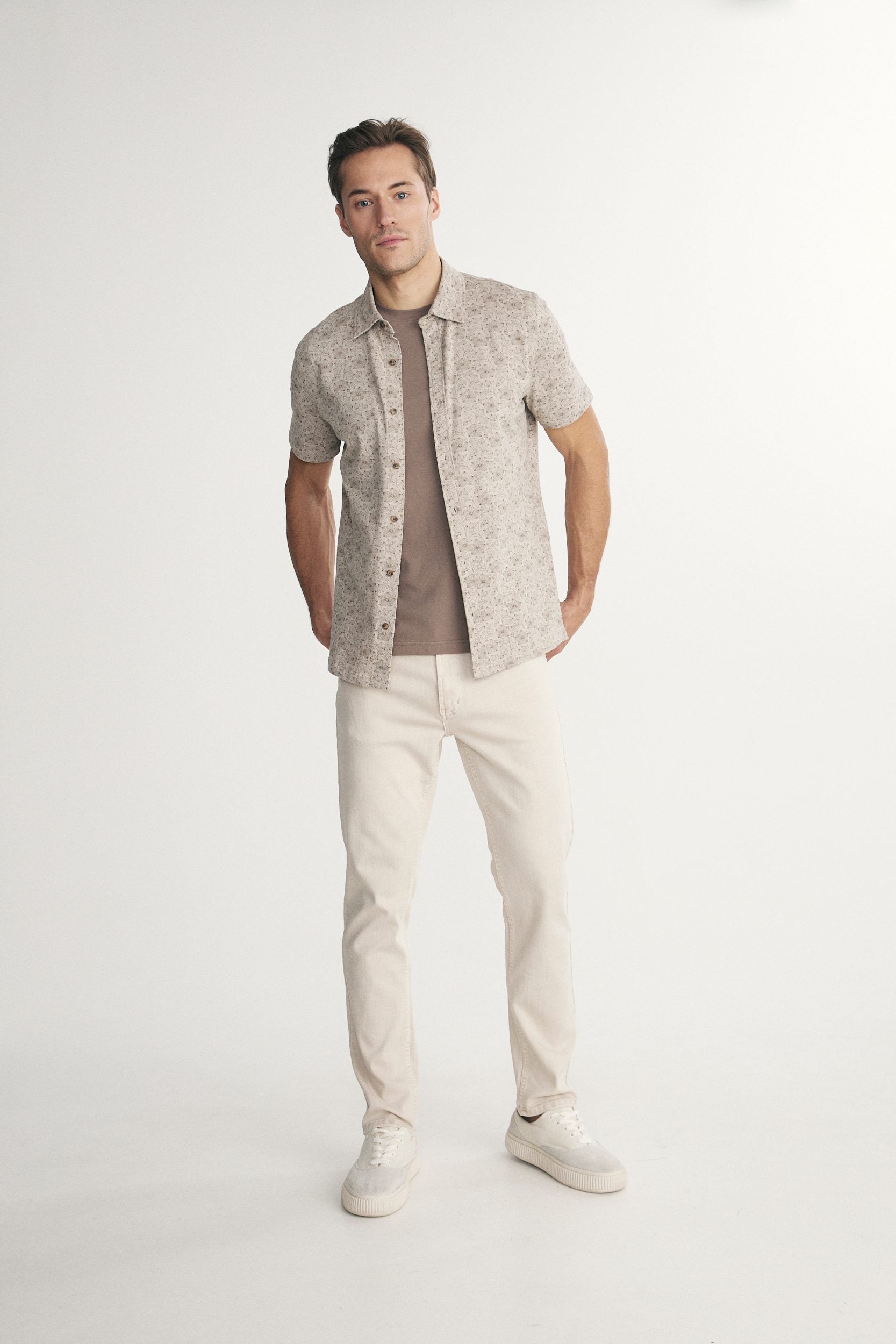 Short sleeve piqué shirt