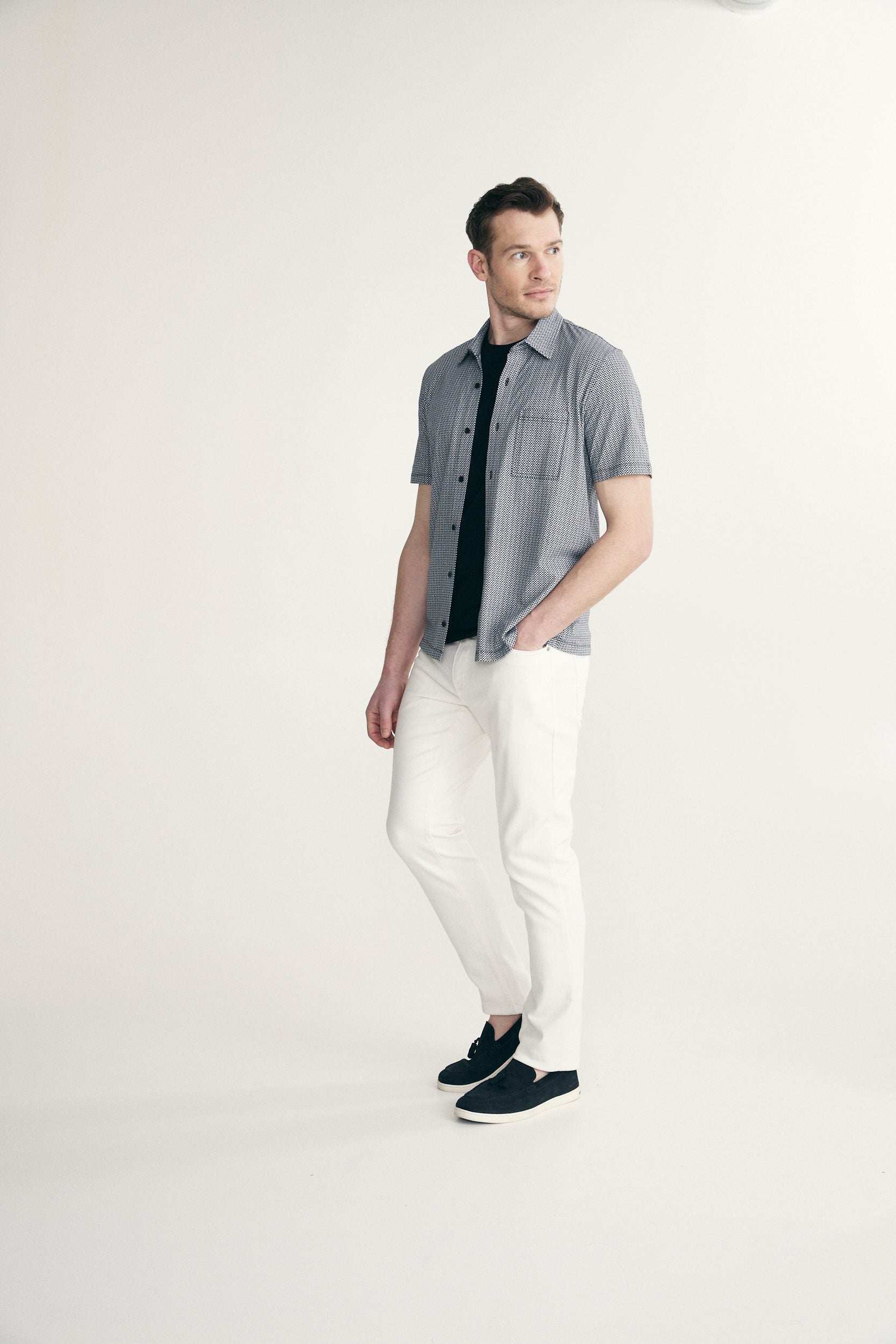 Chemise ajustée avec imprimé
