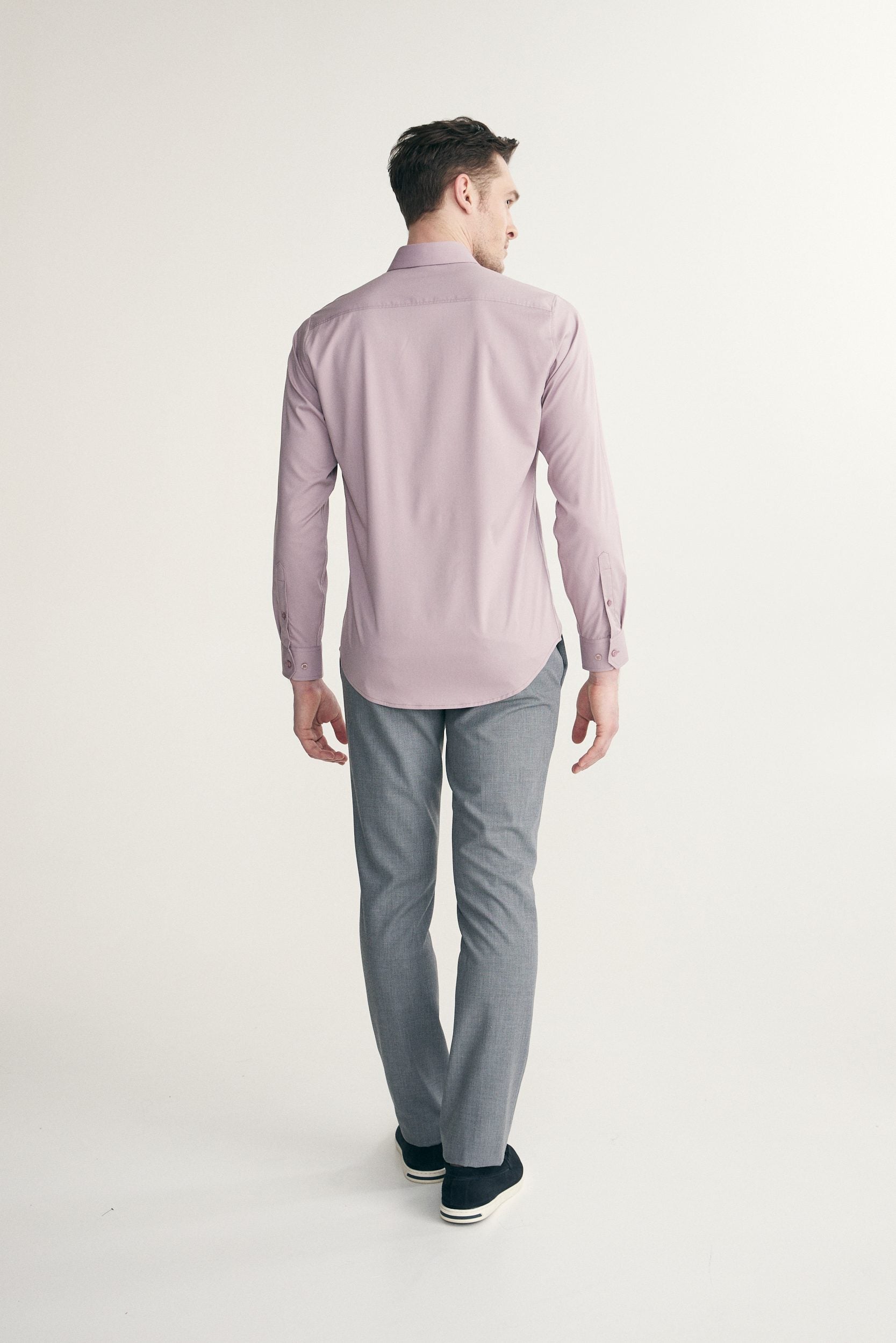 Chemise unie ajustée