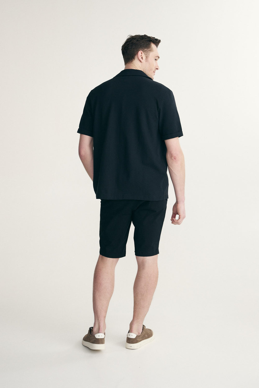 Chemise boxy à col cubain