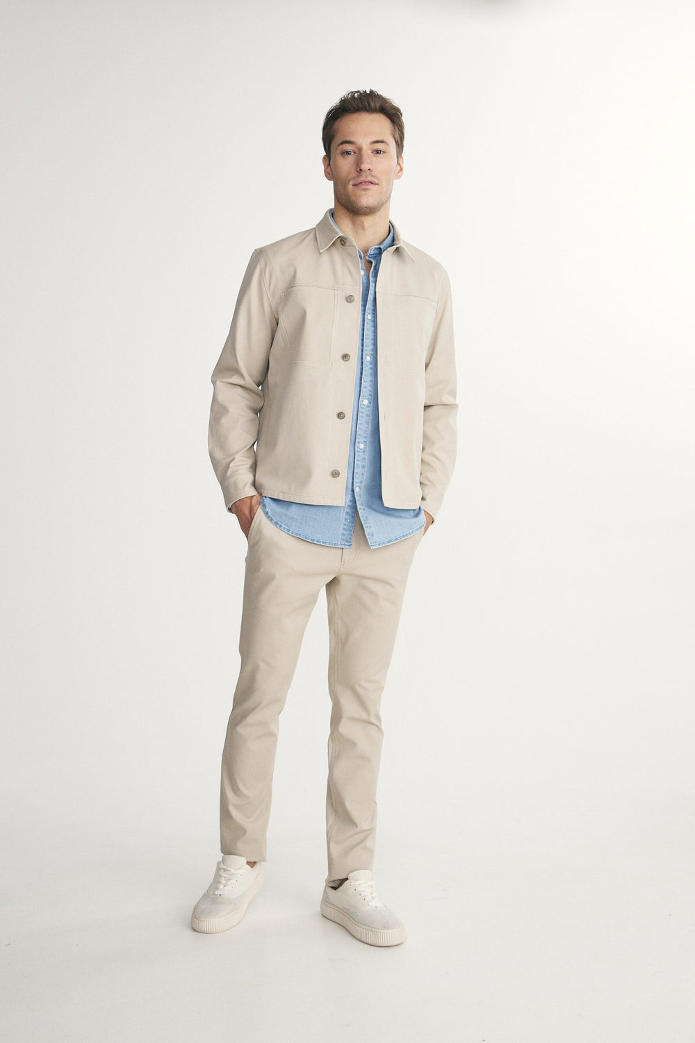 Comfort fit overshirt