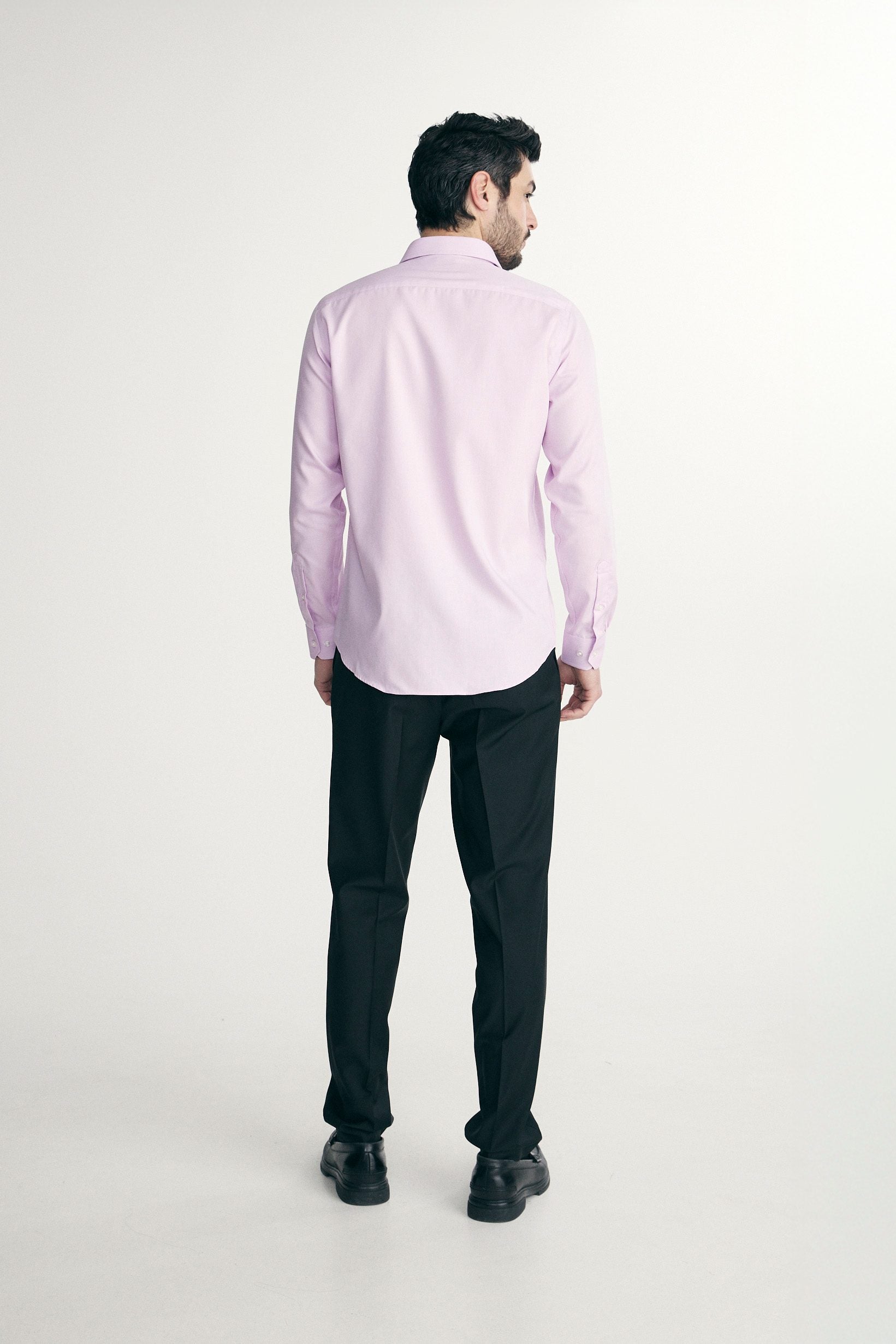 Chemise texturée ajustée sans repassage