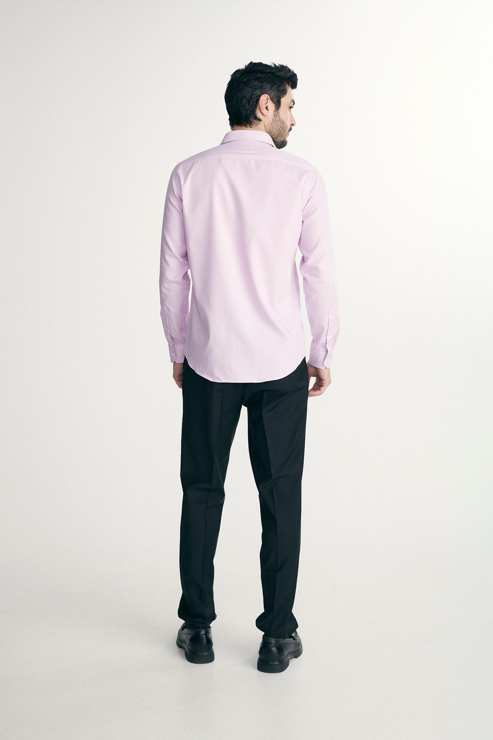 Chemise texturée ajustée sans repassage