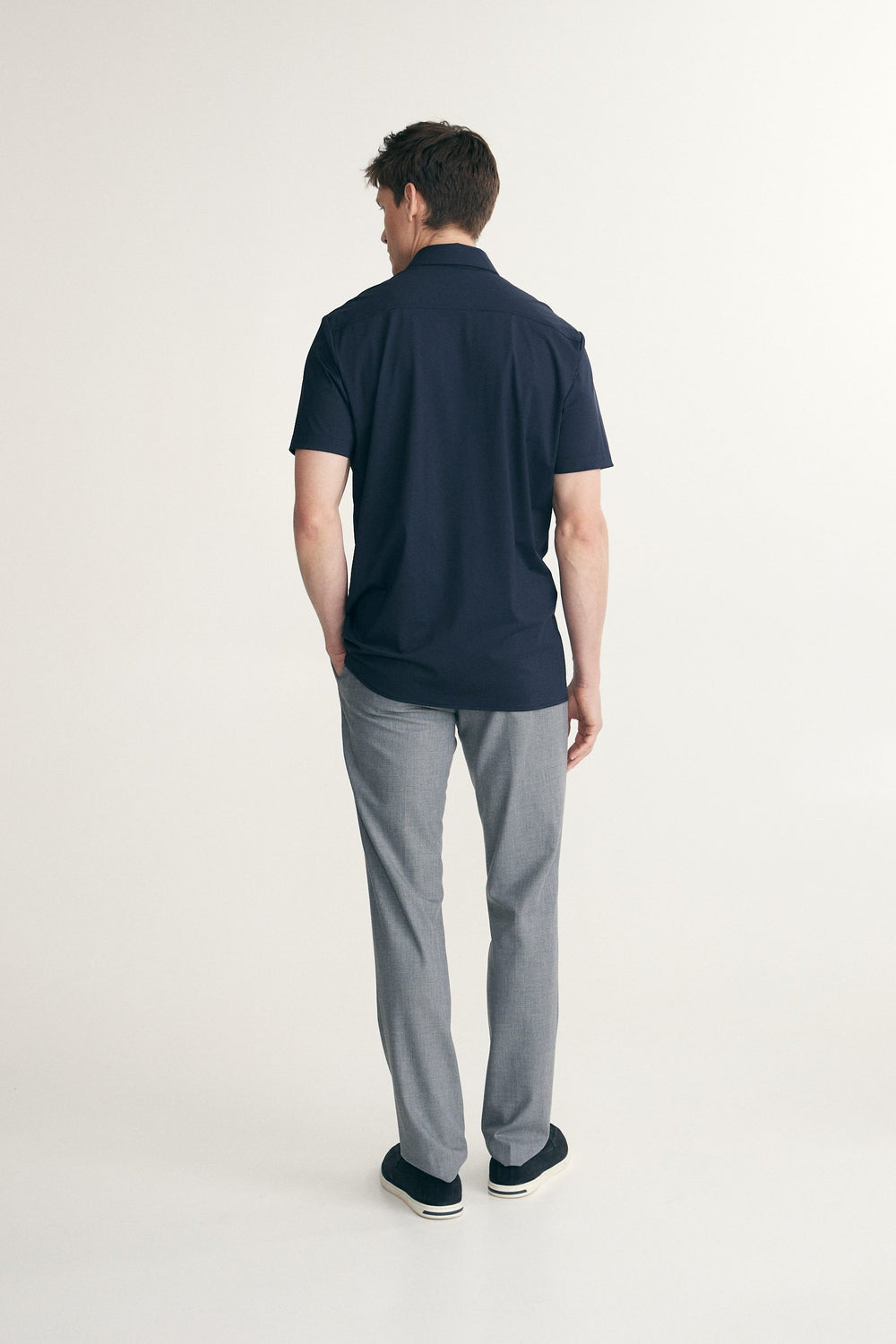 Chemise manches courtes jersey extensible