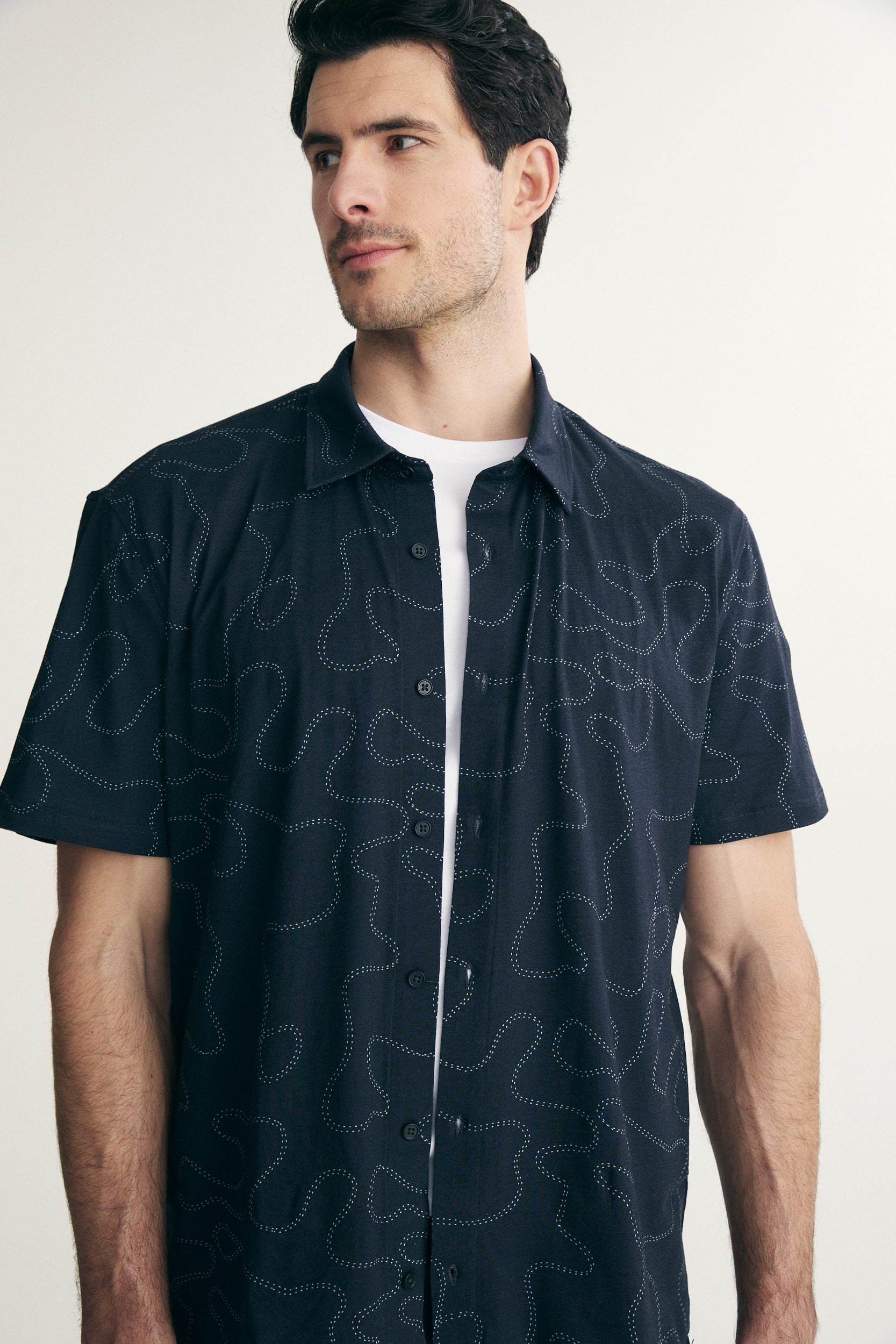 Printed jersey shirt