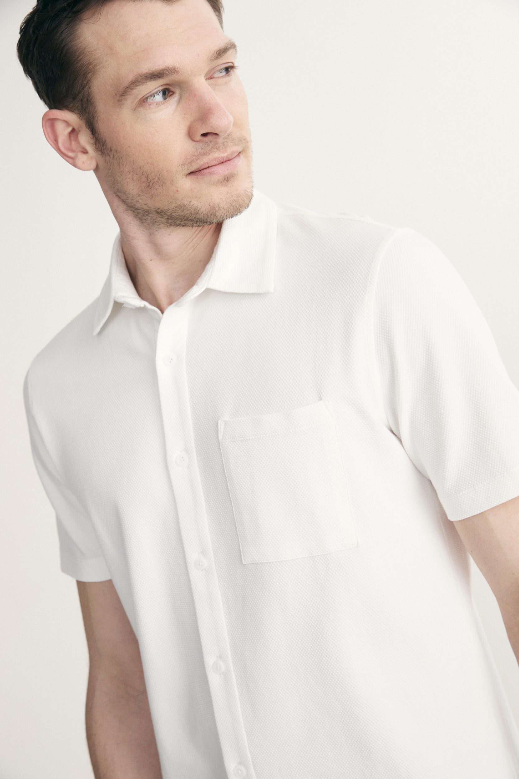 Chemise tricot texturé