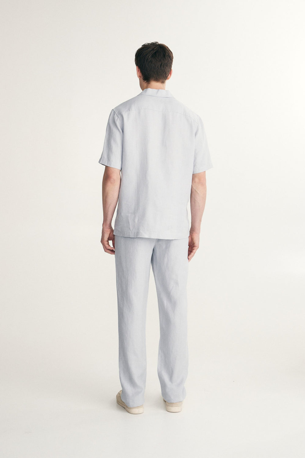 Chemise de lin col cubain