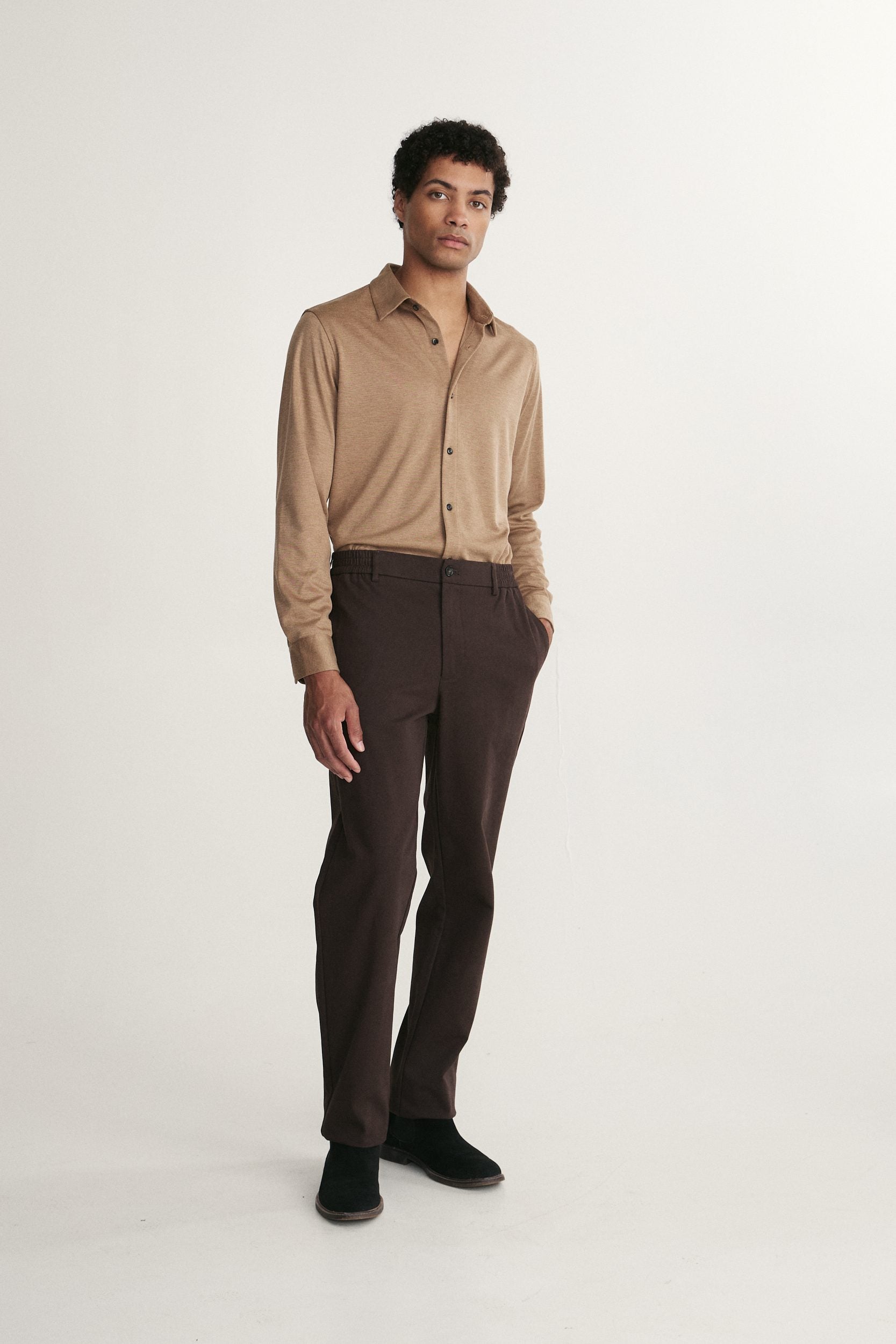 Long sleeve Fitted jersey shirt