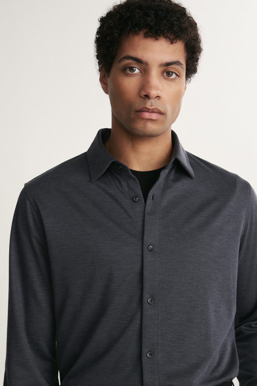 Long sleeve Fitted jersey shirt