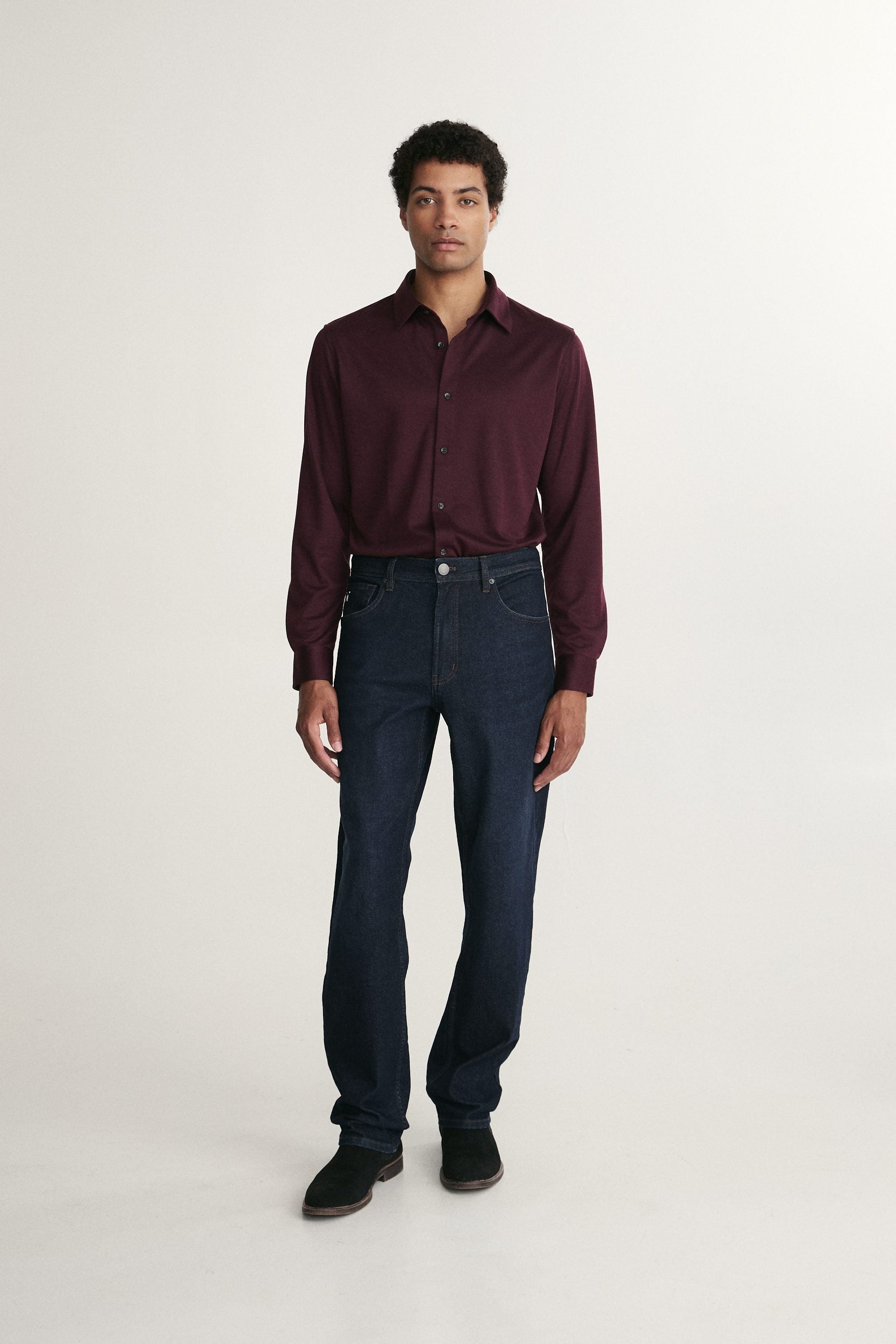 Long sleeve Fitted jersey shirt