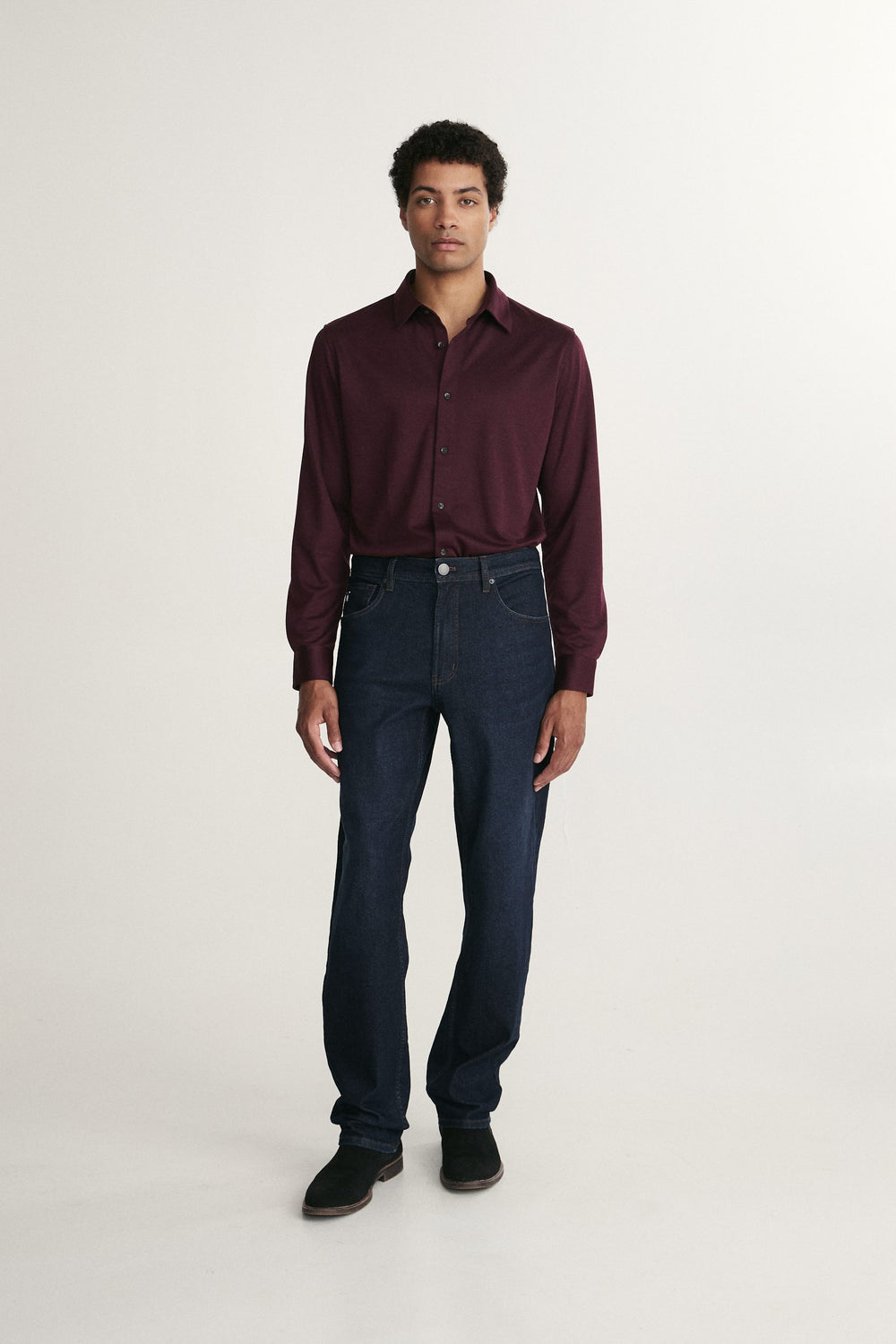 Long sleeve Fitted jersey shirt
