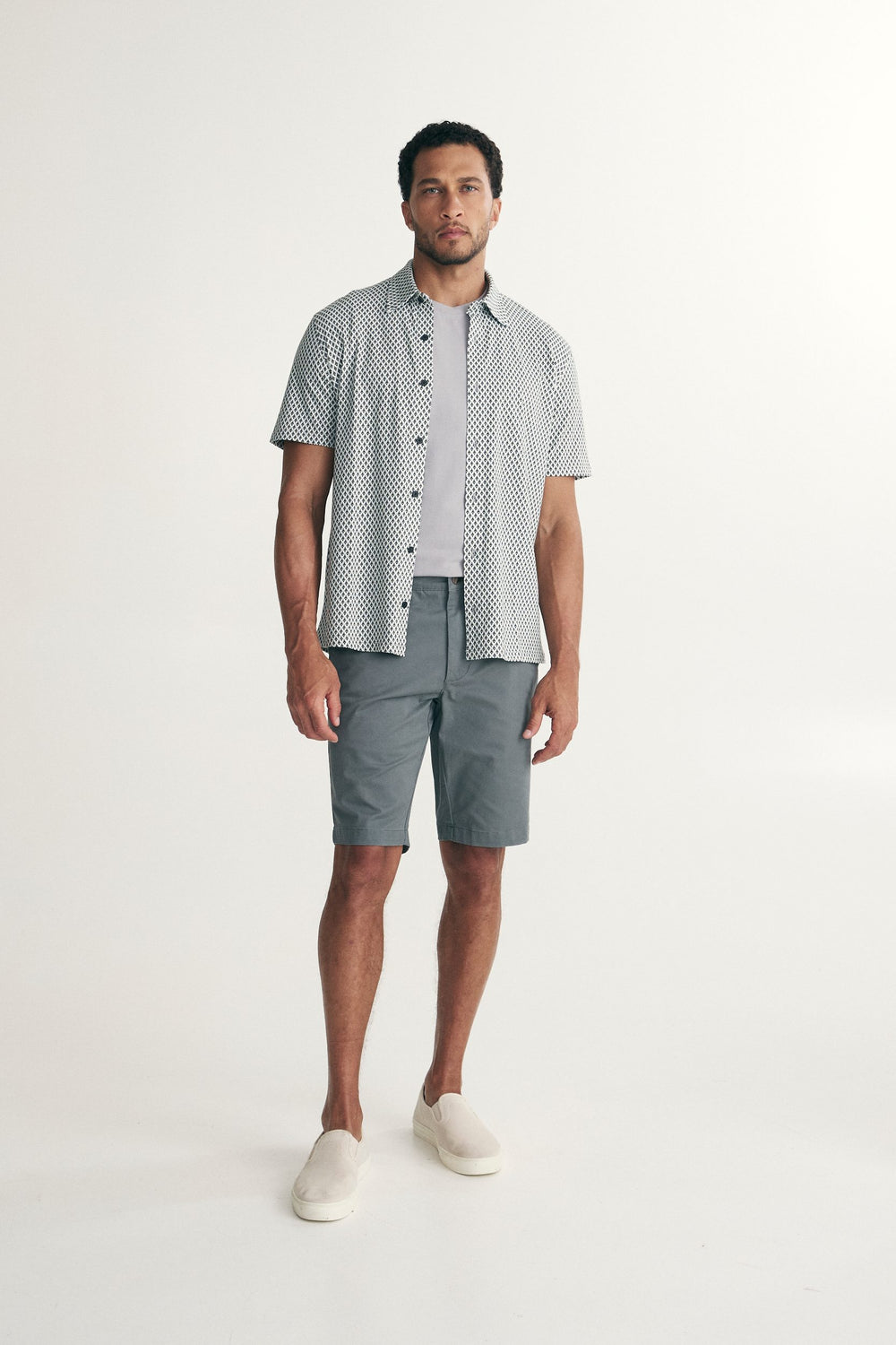 Chemise en jersey imprimée rétro